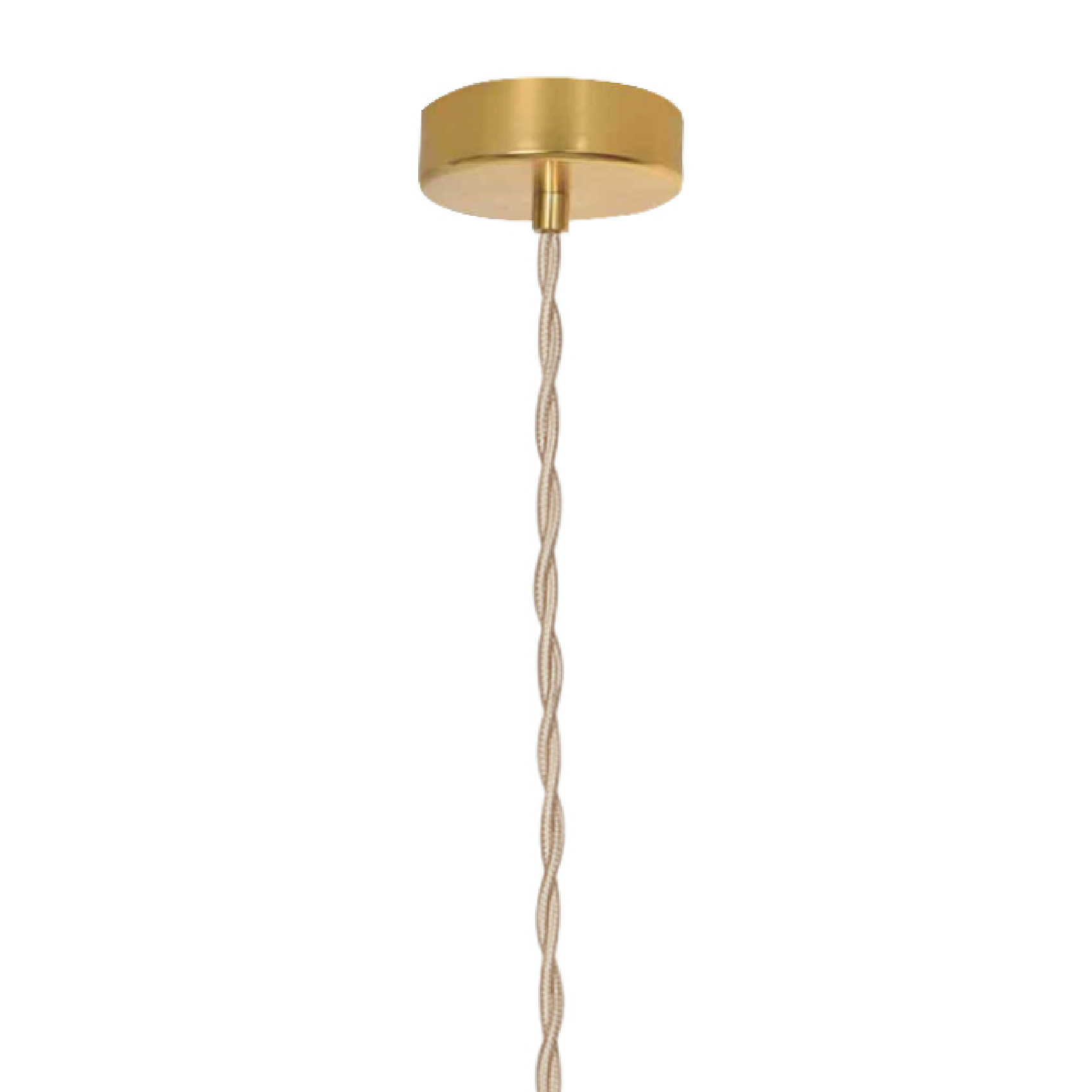 Suspension verre et laiton vintage — vue 4