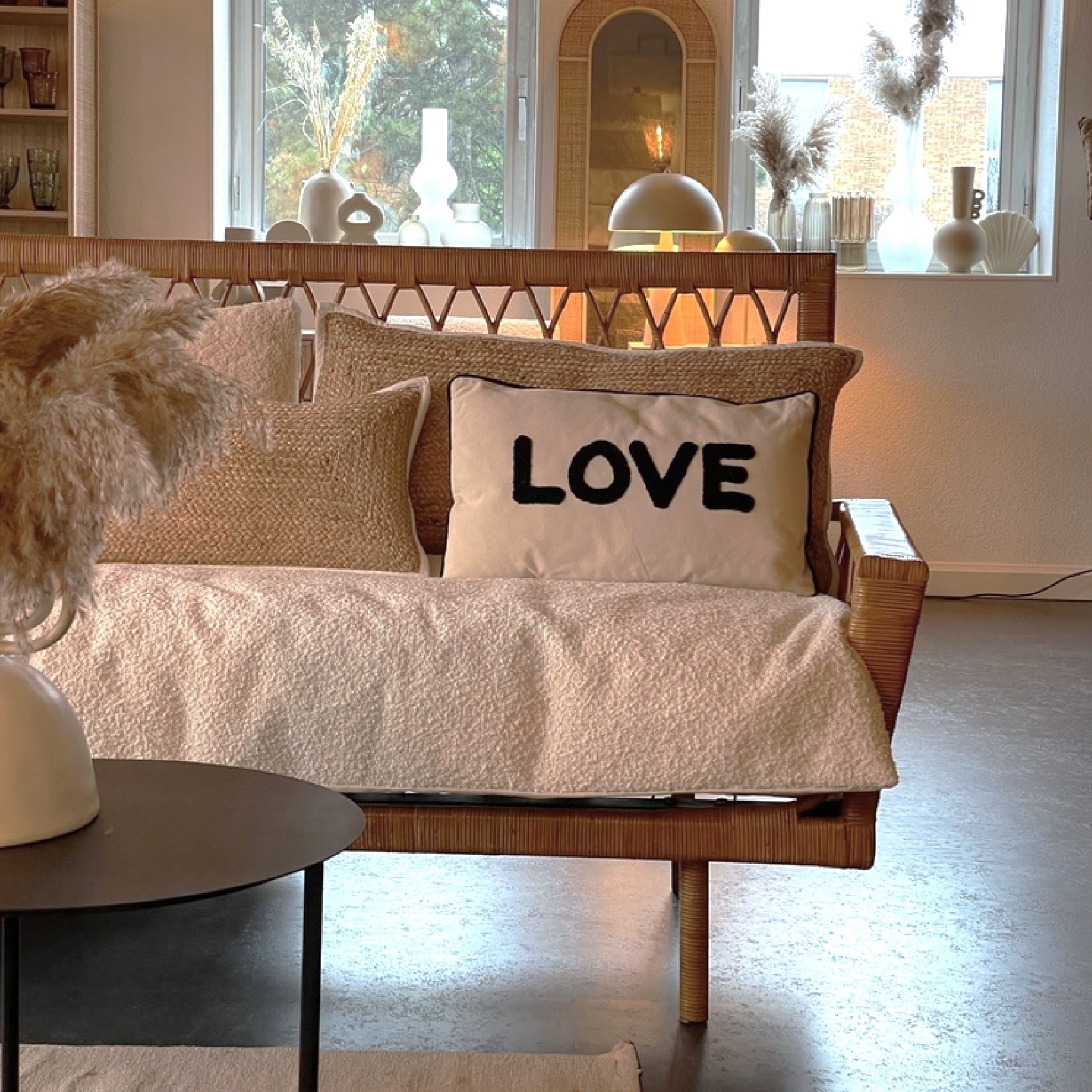 Coussin en toile Love — vue 5