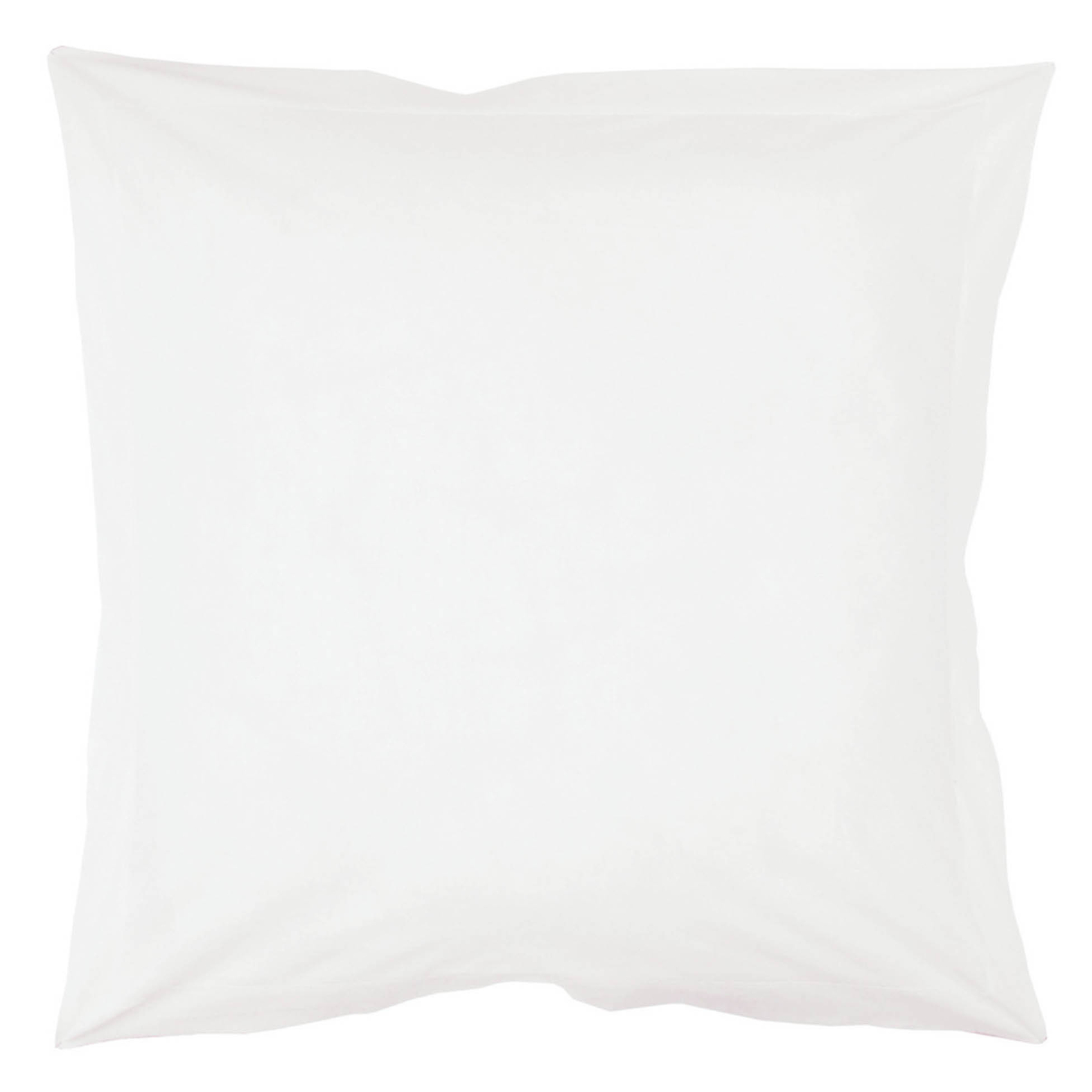 Taie d'oreiller unie avec point bourdon ton sur ton Lina