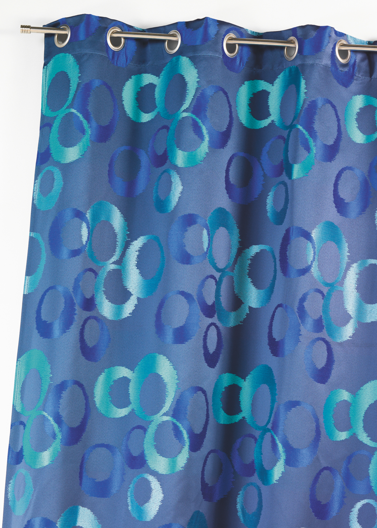 Rideau occultant jacquard à motifs graphiques