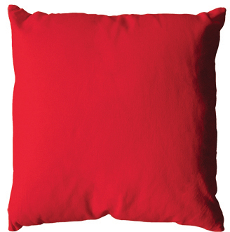 Coussin uni en polyester déhoussable