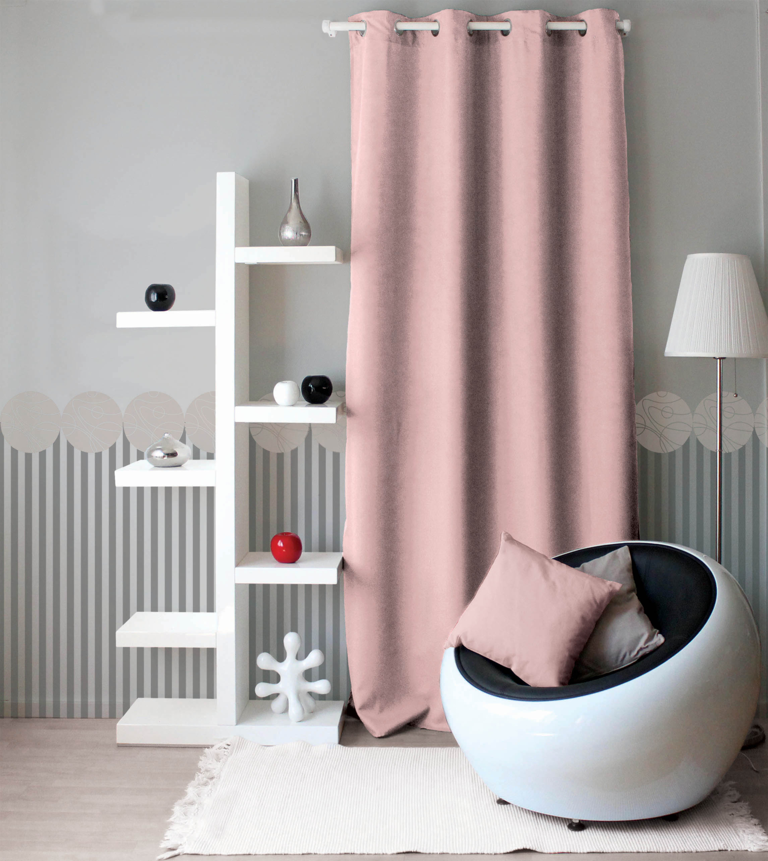 Rideau uni à oeillets — vue 3