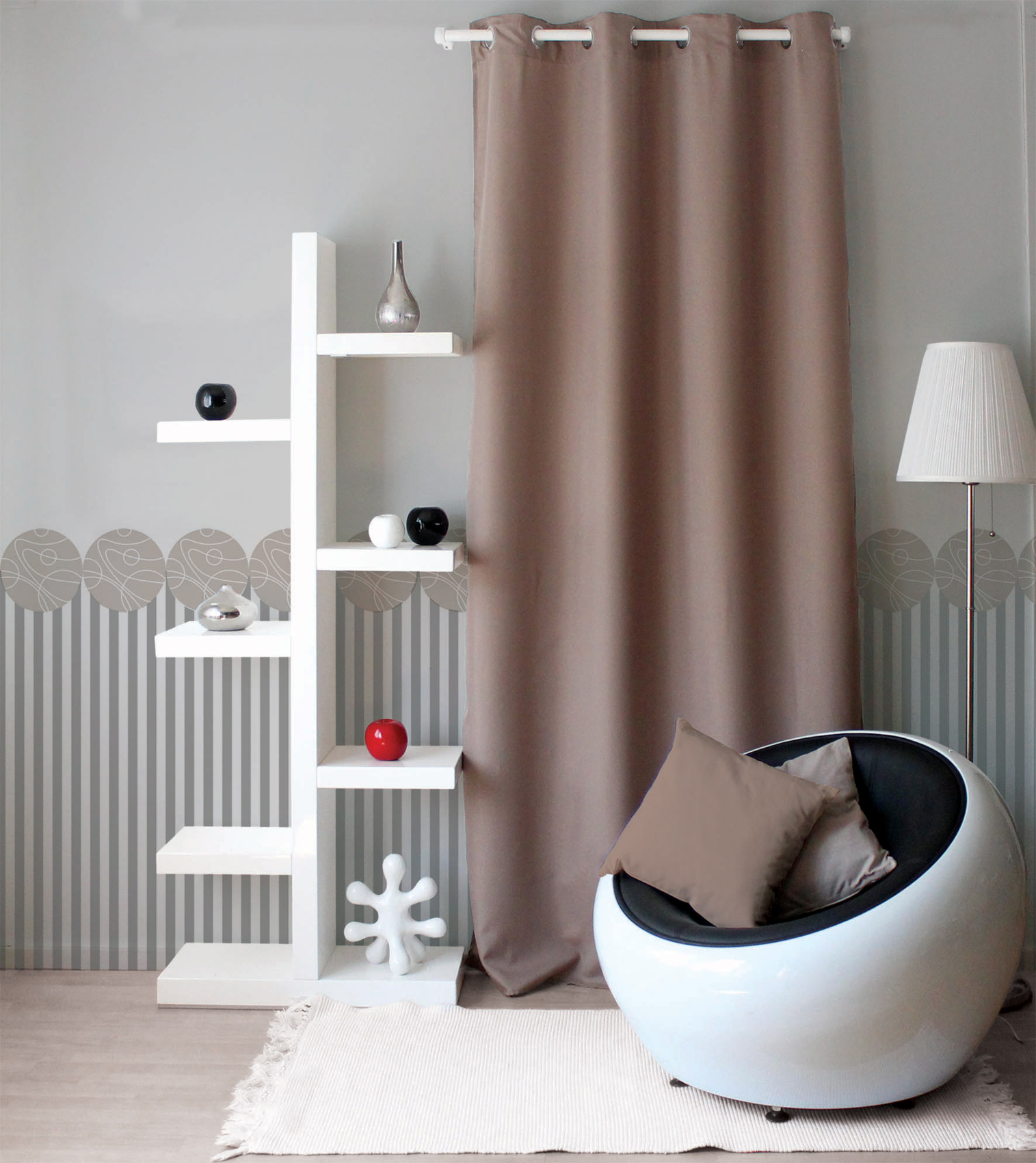 Rideau uni à oeillets — vue 6