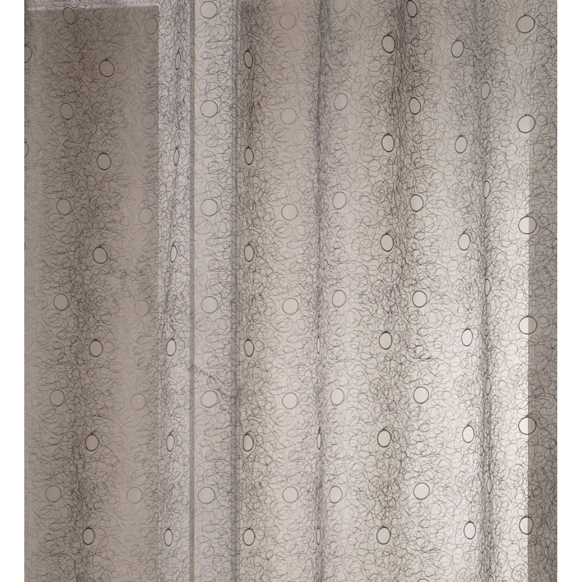 Voilage organza gribouillis et bulles brodée — vue 3