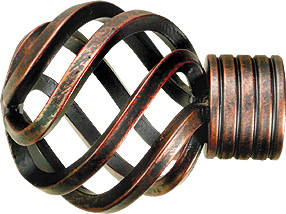 Embout 'psychédélique' pour barre Ø 28 mm