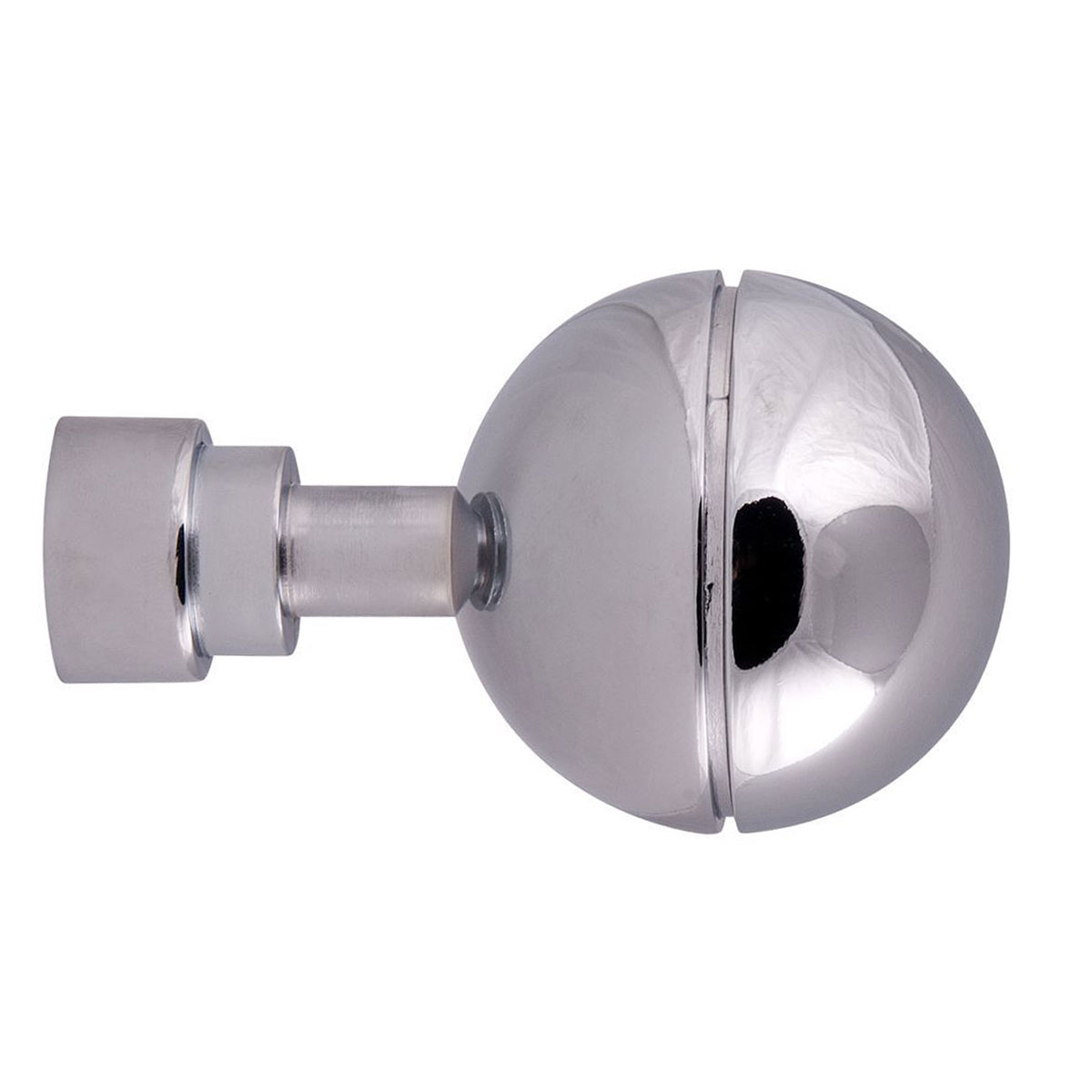 Lot 2 embouts de tringle sphère unie — vue 3