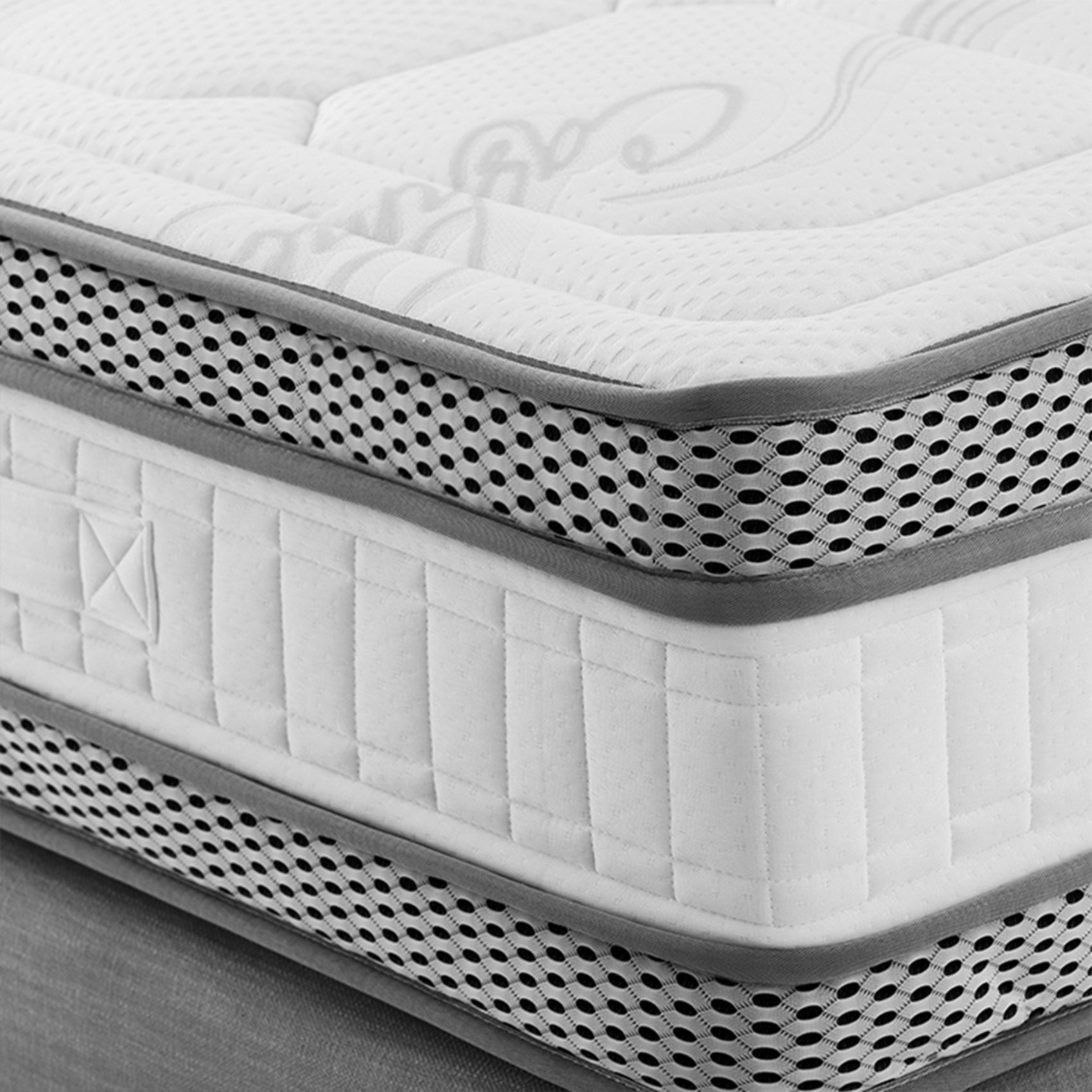 ROYAL 5* - Matelas mémoire de forme + sommier bois mi-ferme — vue 6