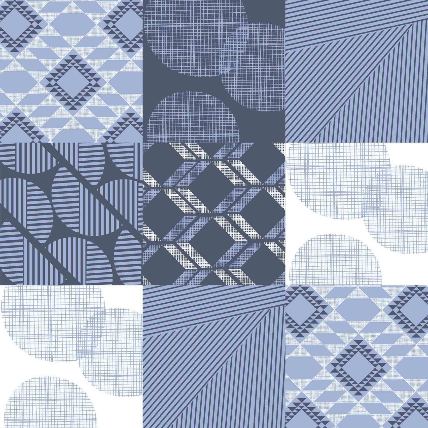 Toile cirée en PVC imprimé Dalles à Motifs