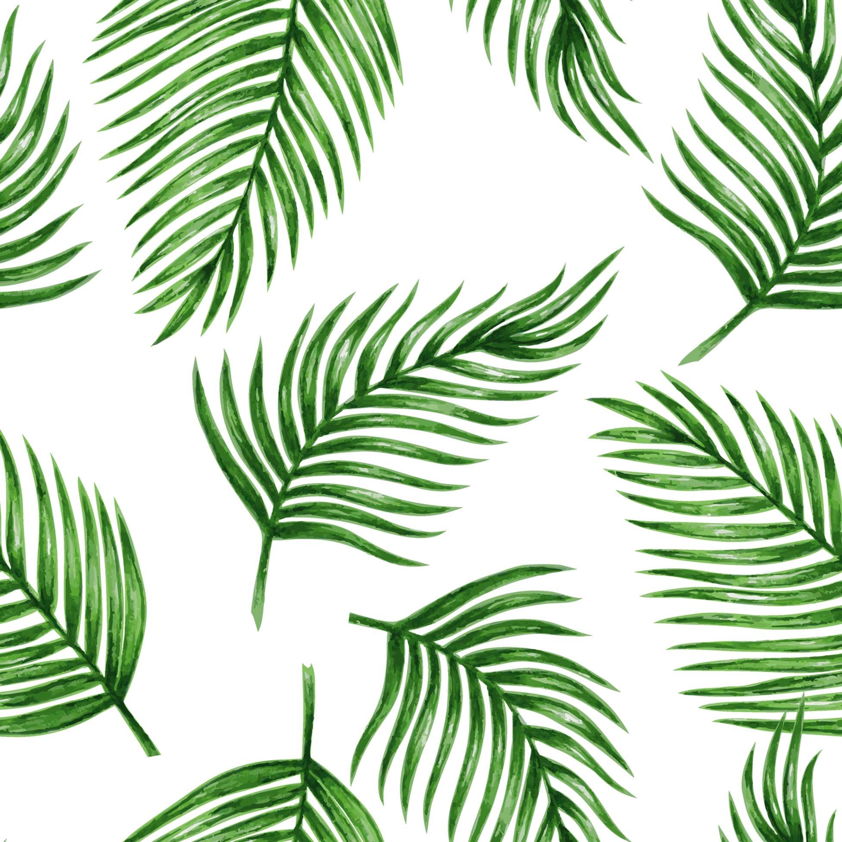 Cristal en PVC Imprimé 14/100e Feuilles de Palmiers