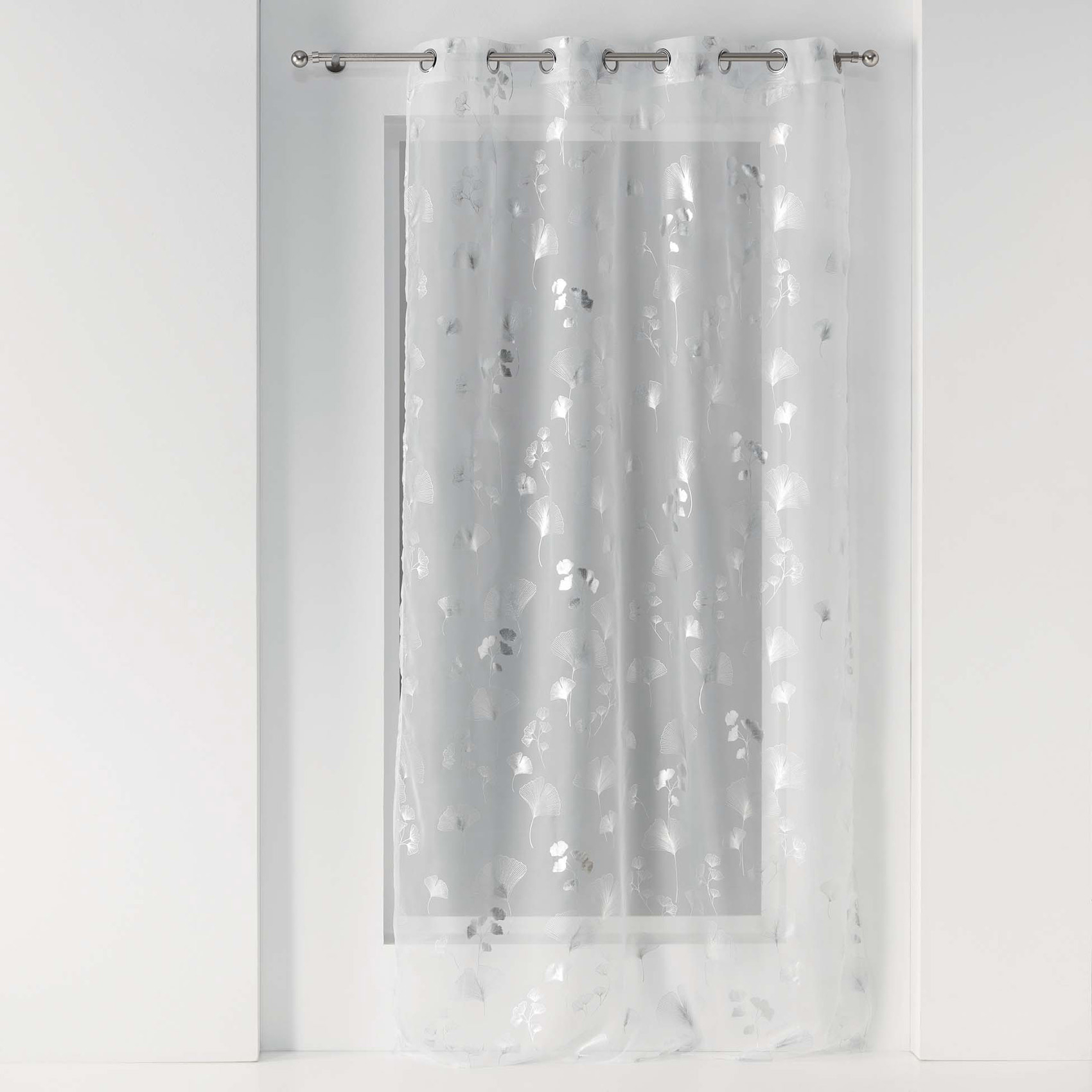 Voilage Ginko argent