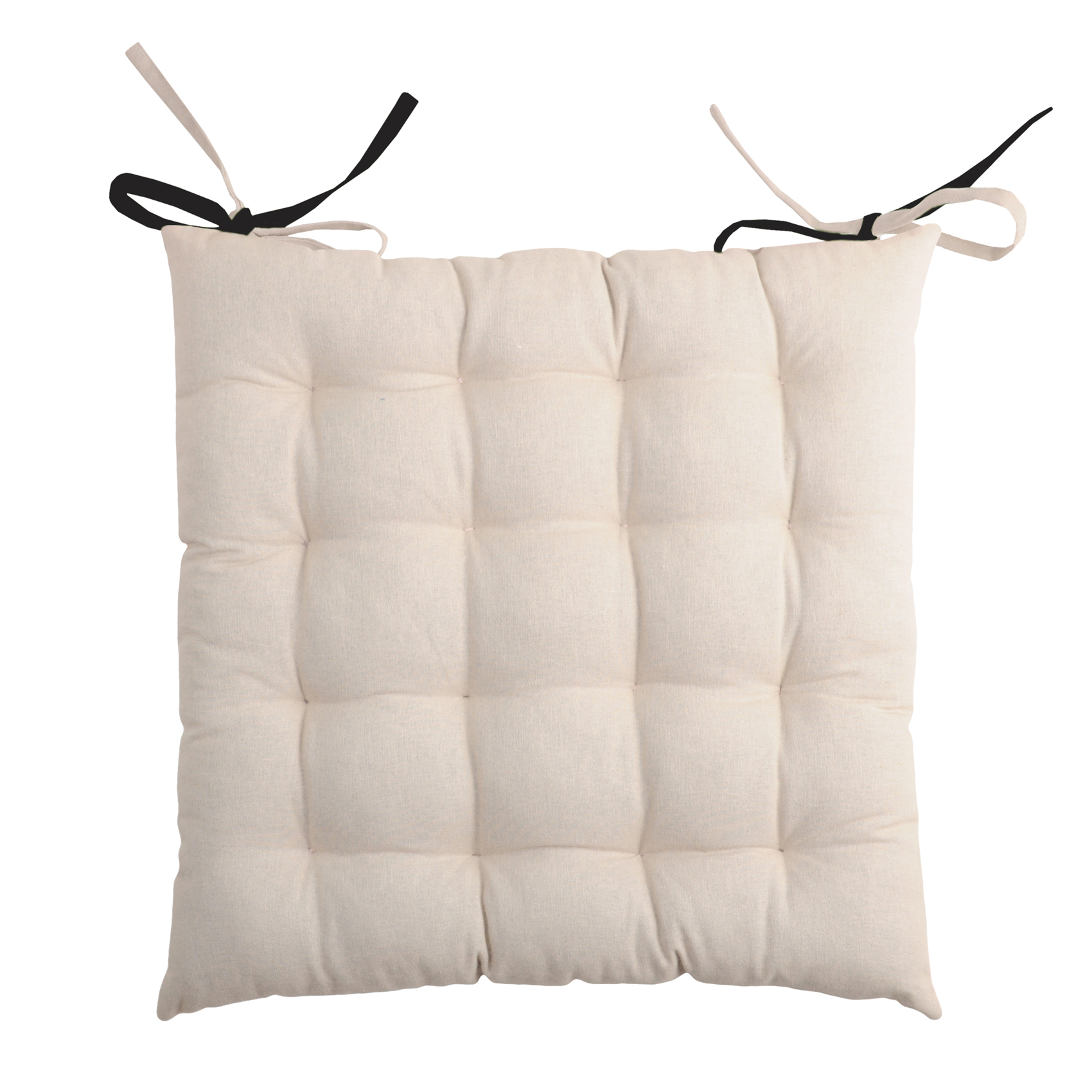 Galette de chaise bicolore à nouette — vue 3