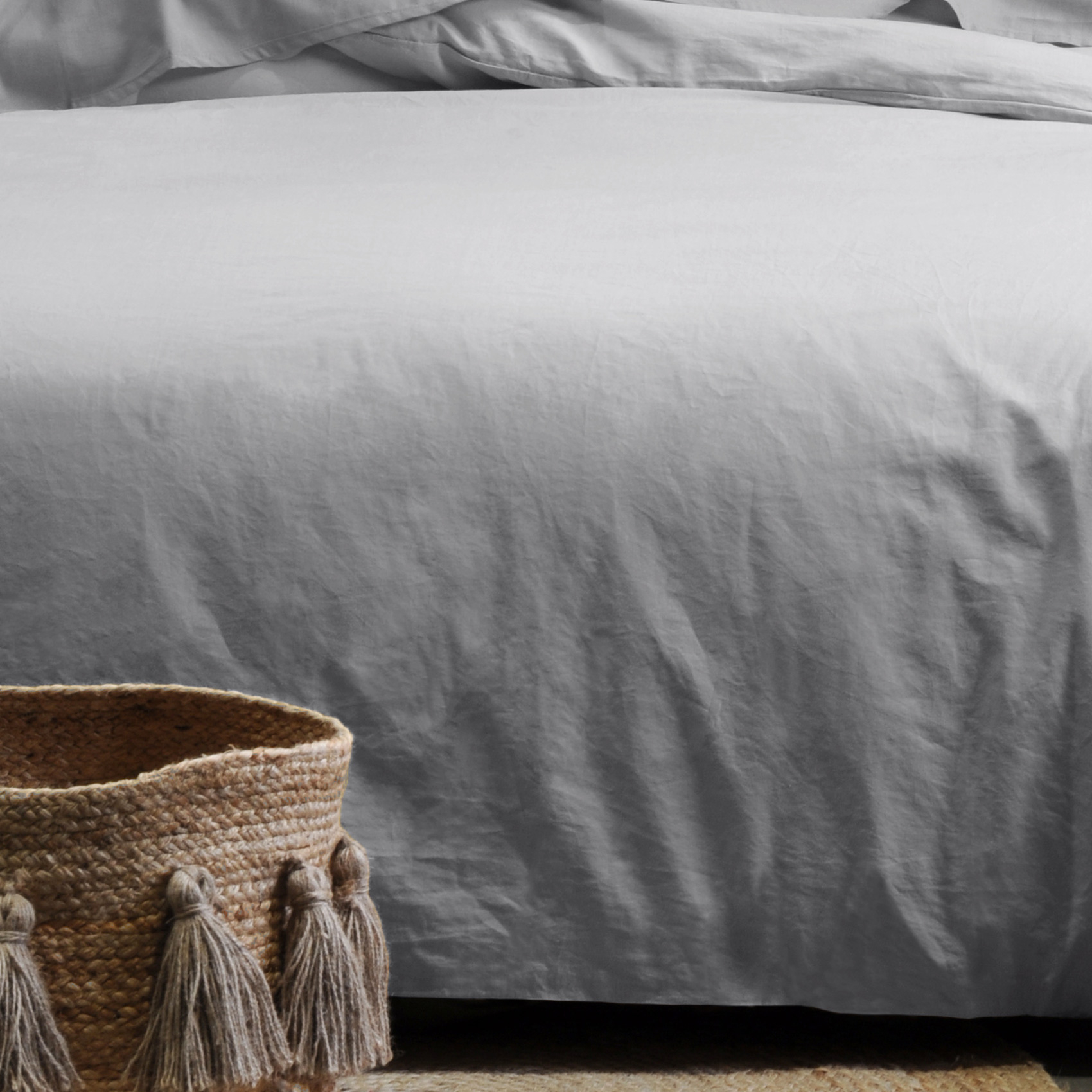 Drap housse uni en coton bio — vue 5