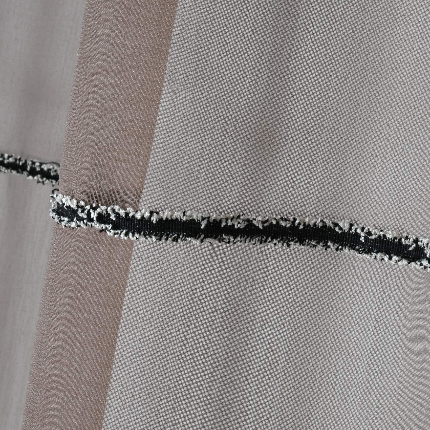 Voilage uni à galons effilochés — vue 5