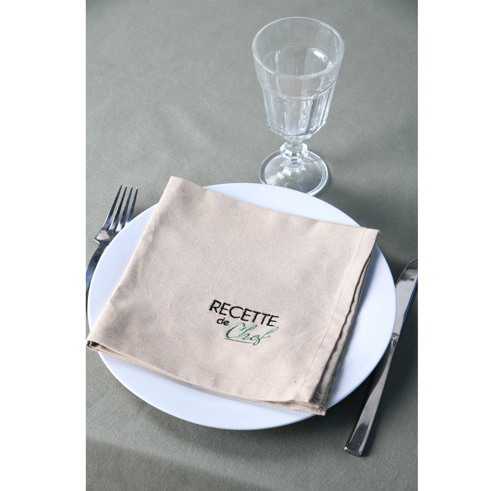 Duo de serviettes de tables bicolores — vue 6