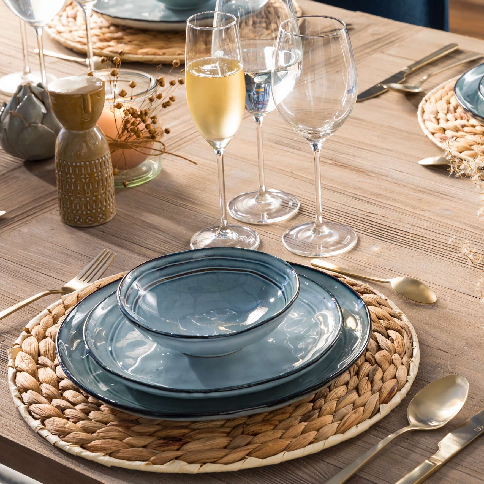 Set de table en jacinthe — vue 4