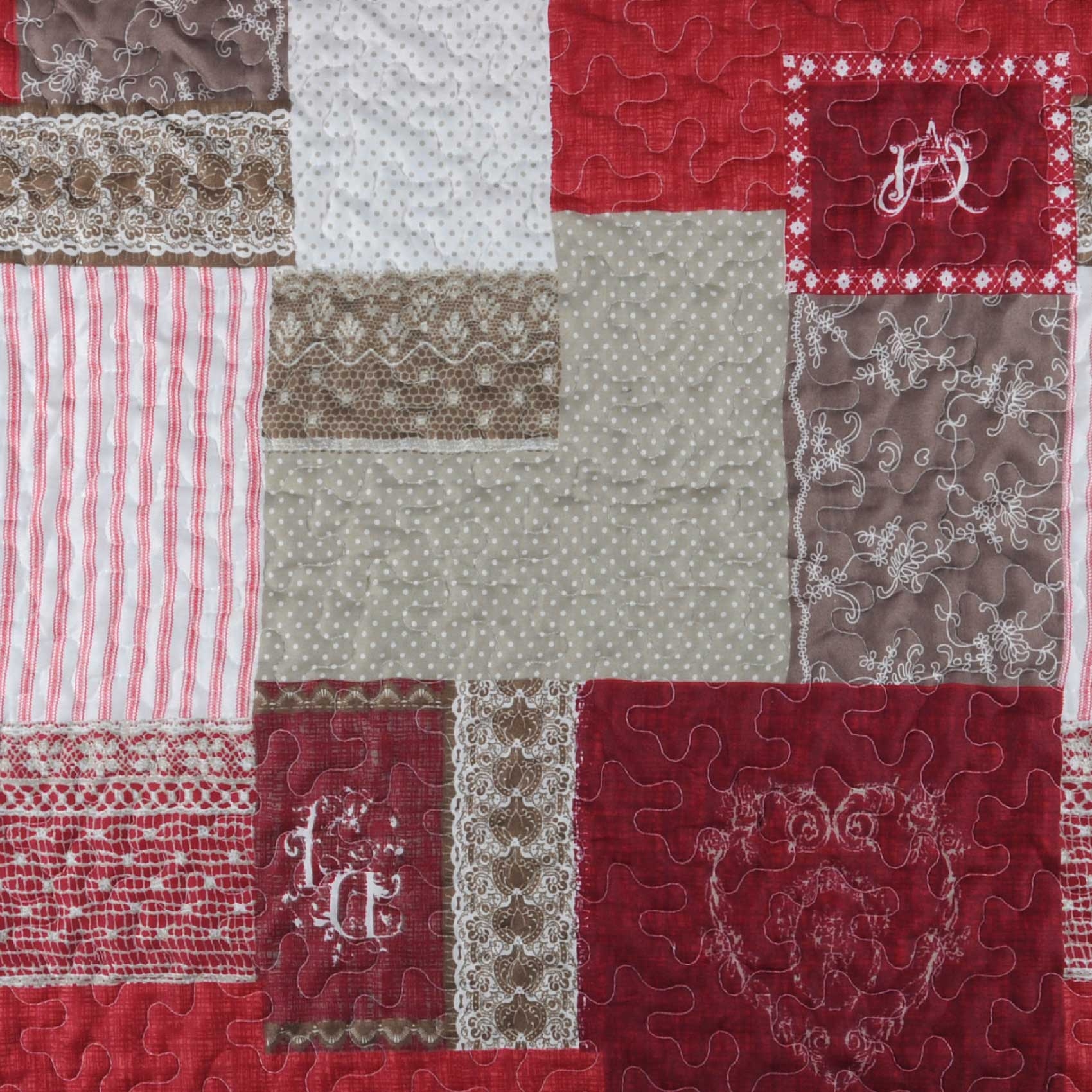 Boutis et Taies avec Imprimé Patchwork Romantique — vue 4