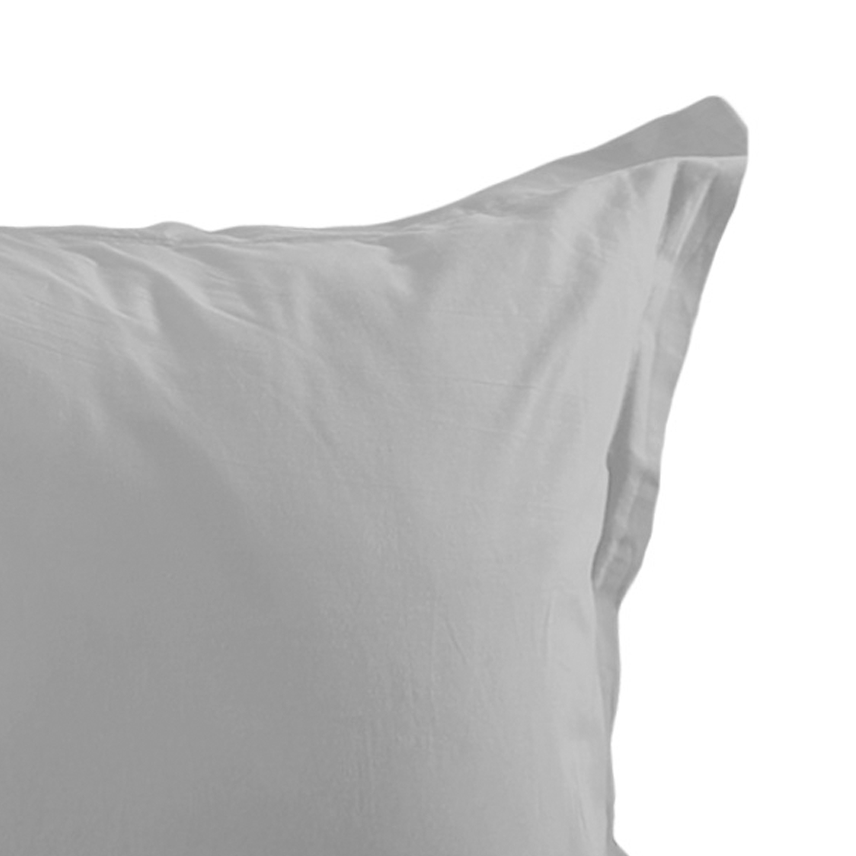 Taie d'oreiller unie en coton — vue 3