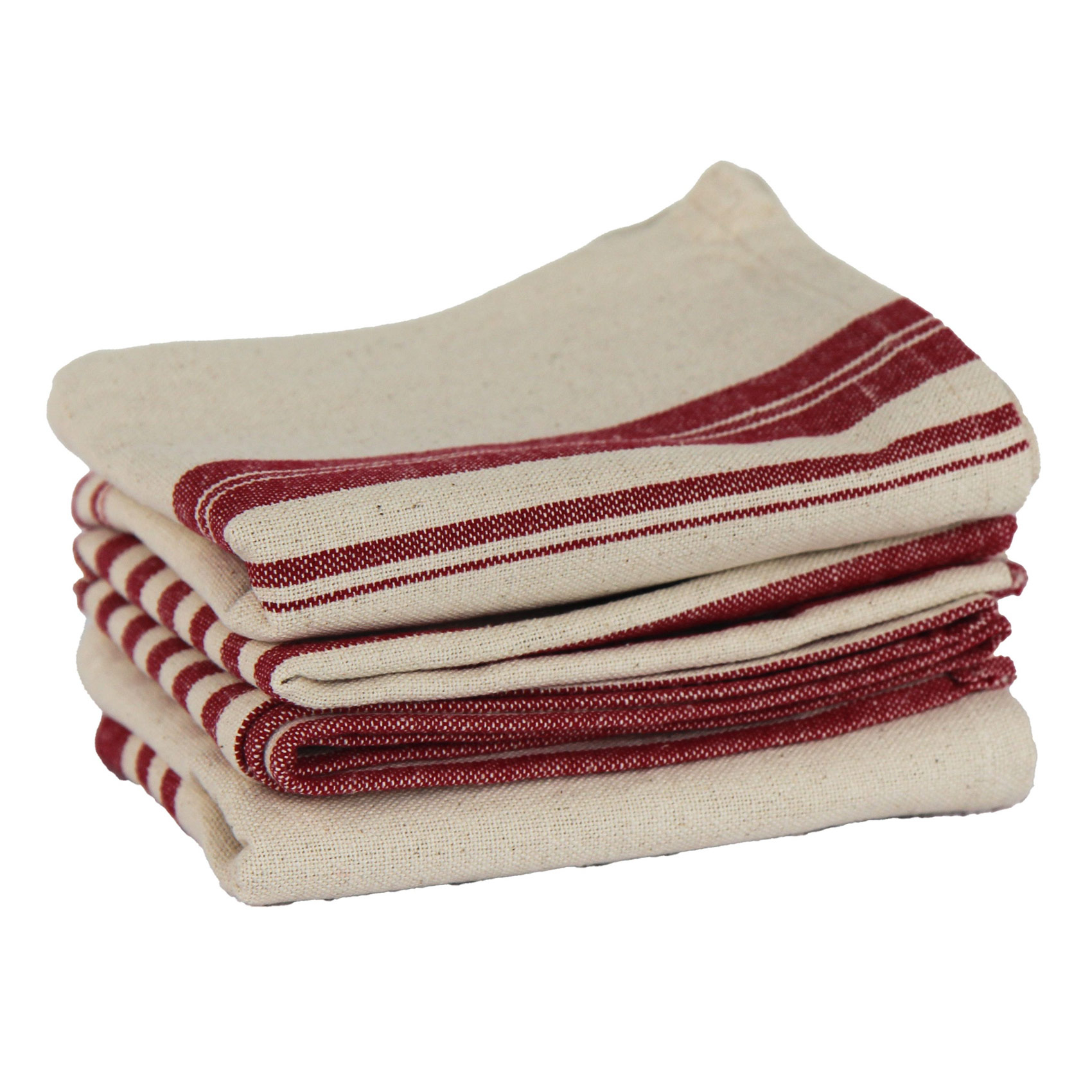 Lot de 3 torchons 100% coton lavé