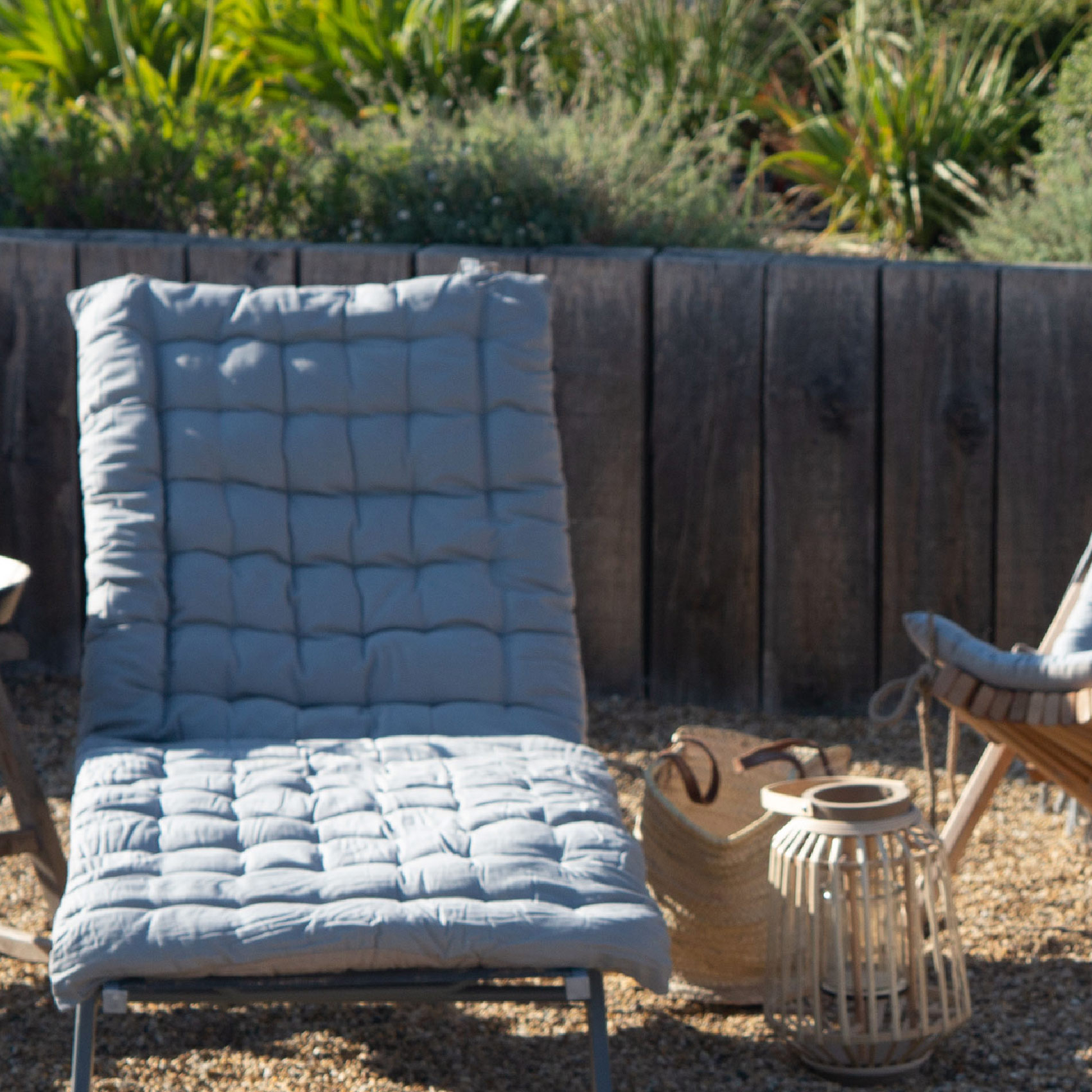 Matelas bain de soleil matelassé coton lavé — vue 4