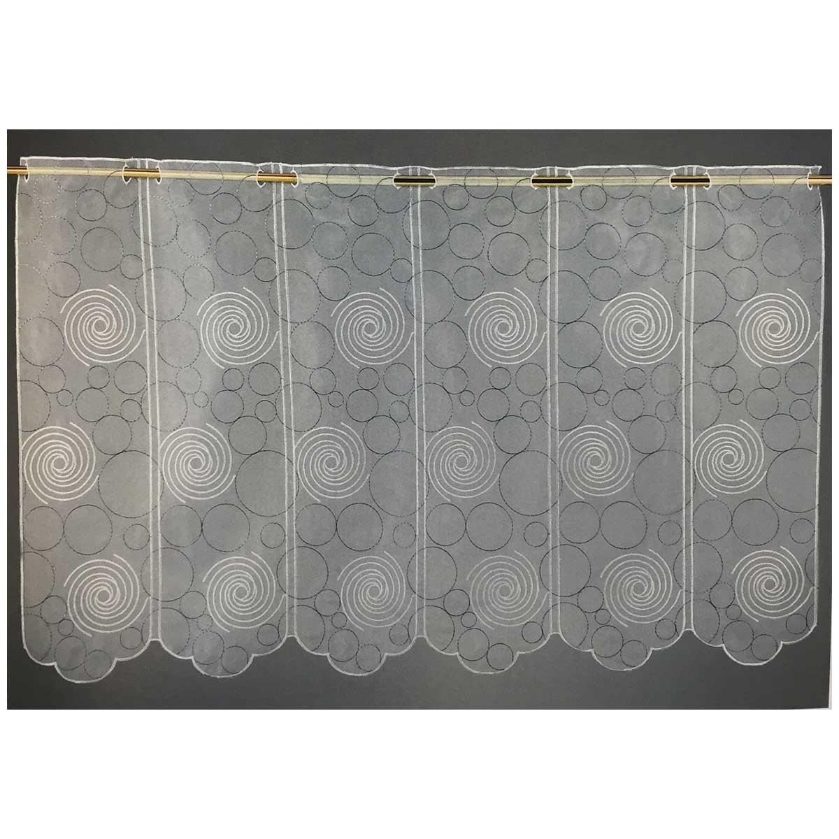 Brise bise en organza brodé crème — vue 3