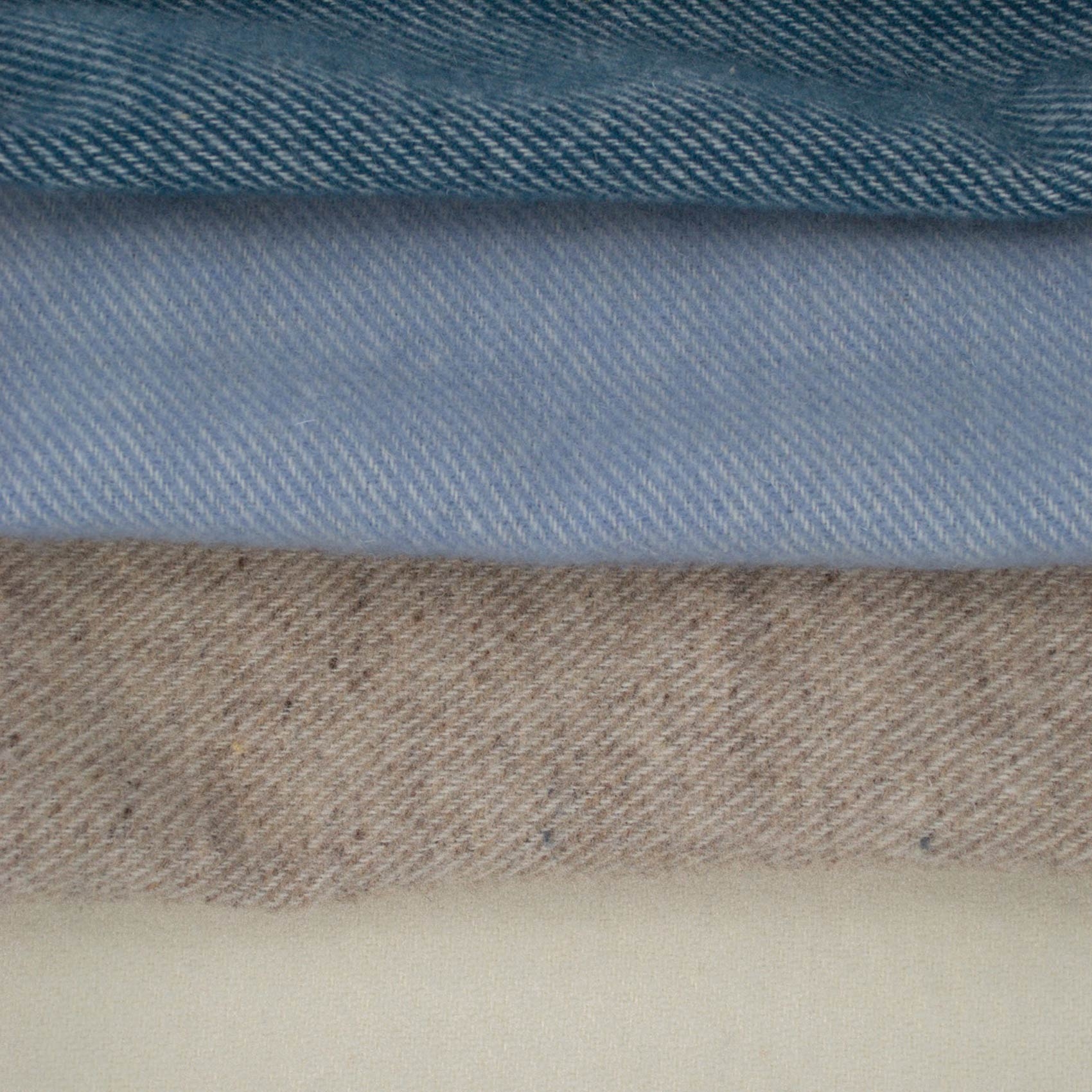 Couverture en laine mélangée effet denim — vue 4