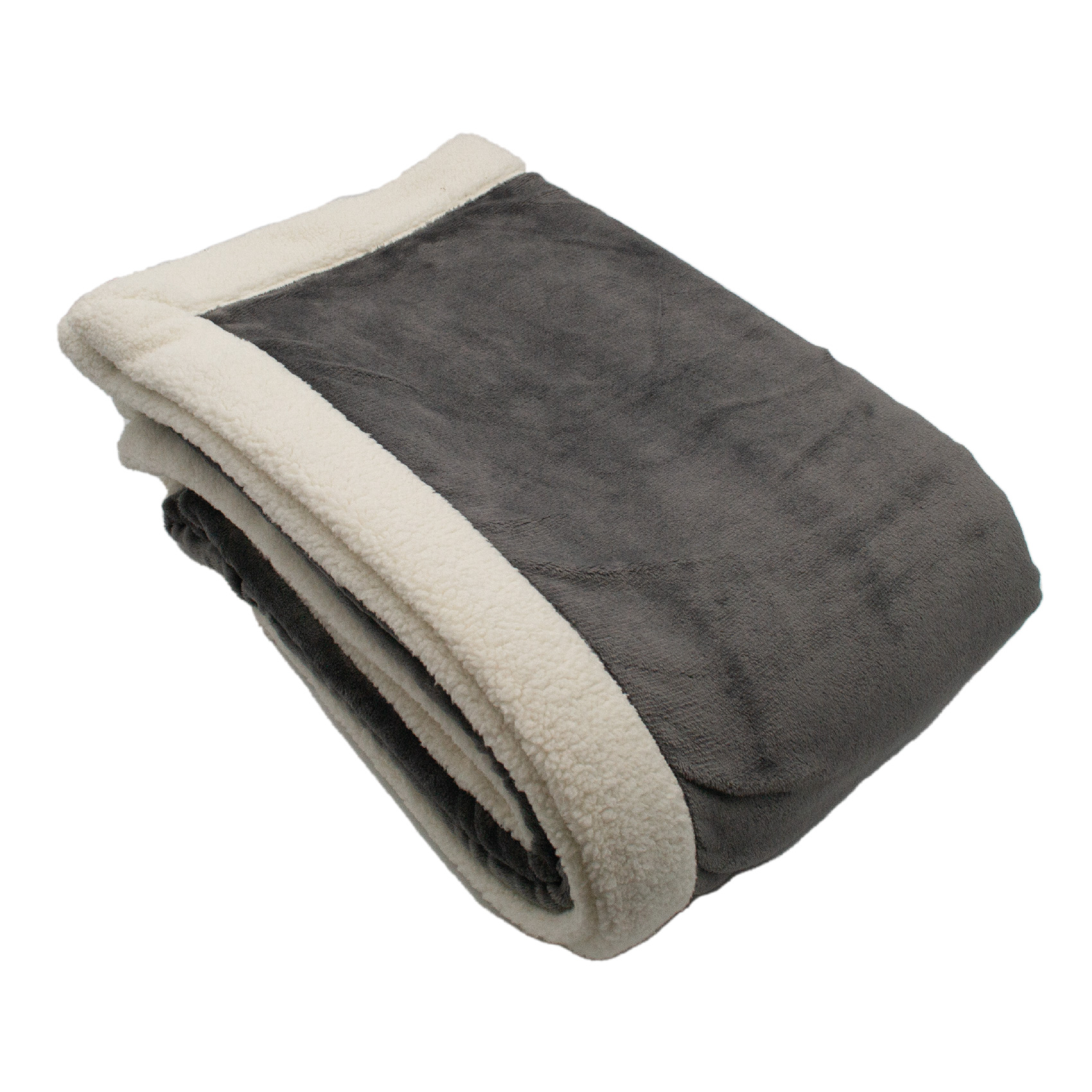 Plaid en microvelours doublé sherpa — vue 5