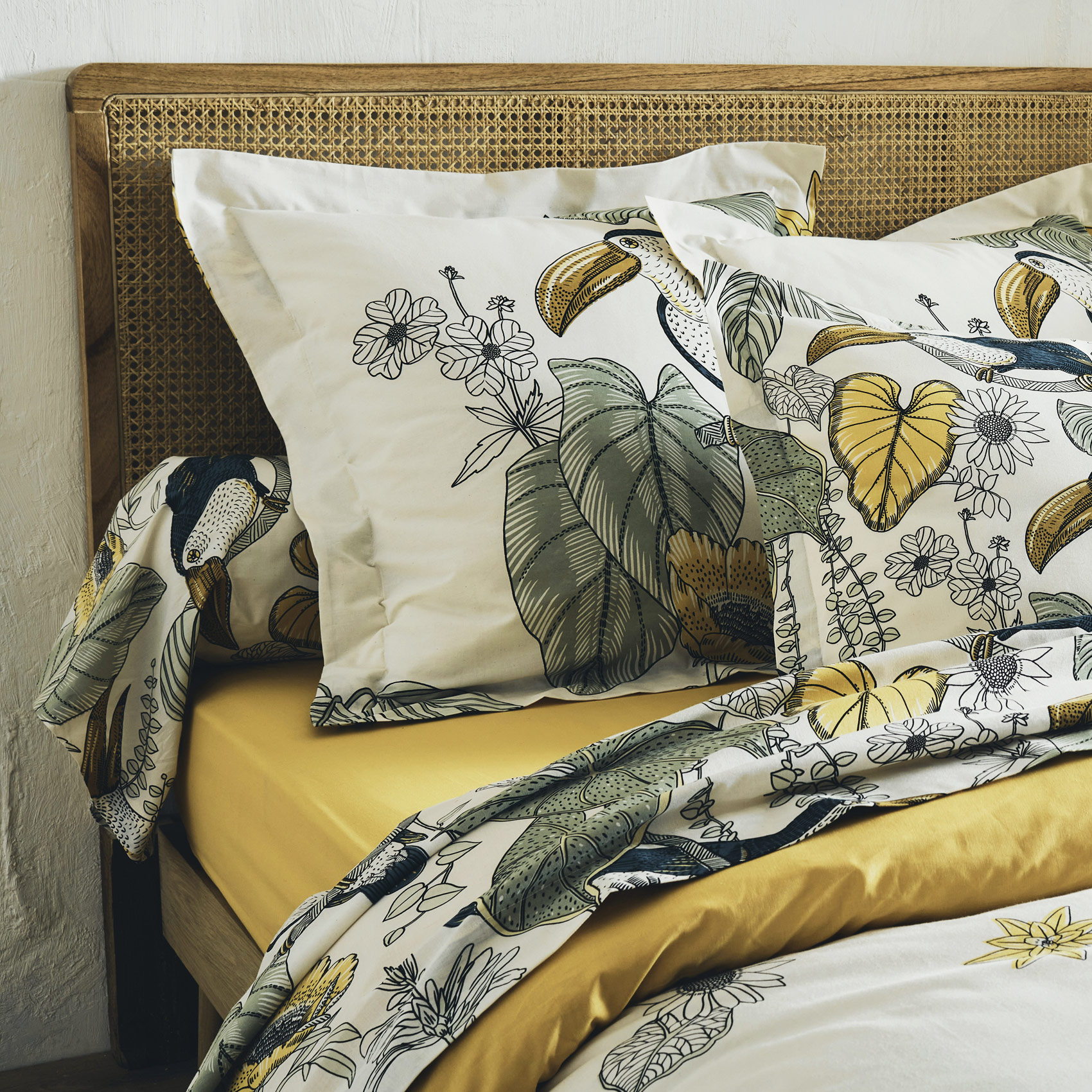 Ensemble draps et taie Toco — vue 3