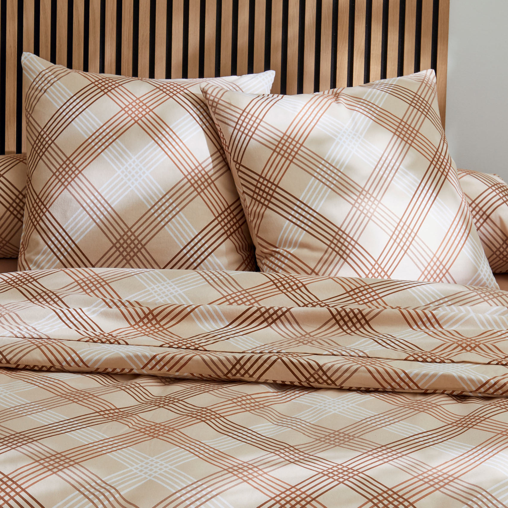 Parure de couette en flanelle au look graphique — vue 3