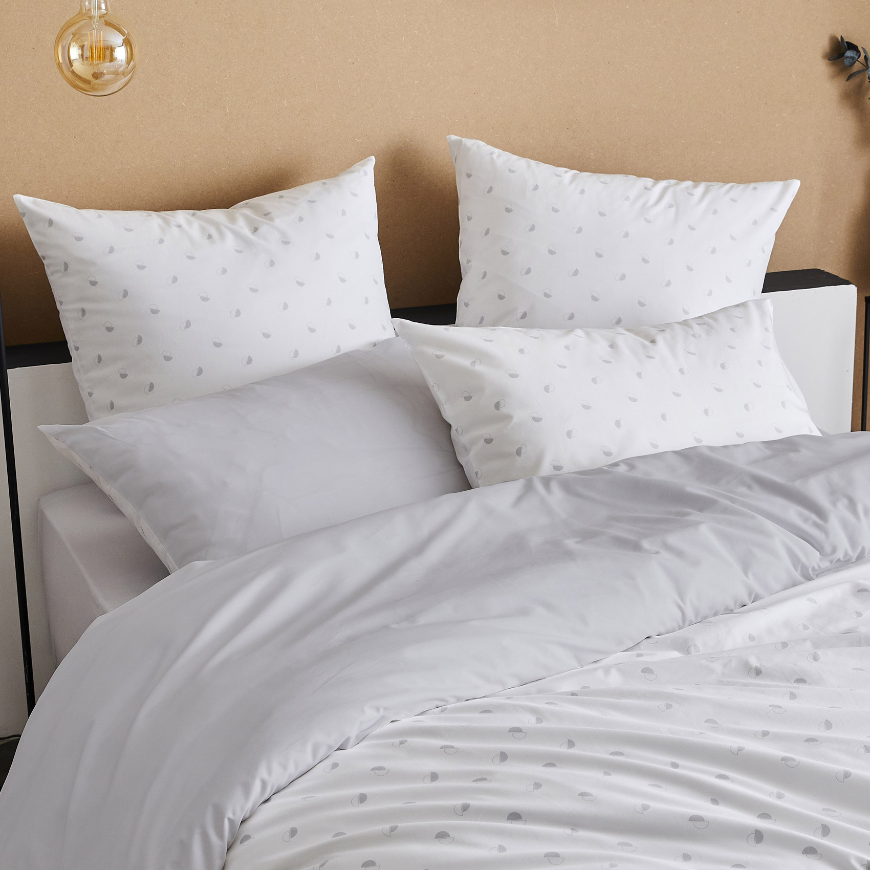 Parure de couette en percale de coton au style géométrique — vue 3