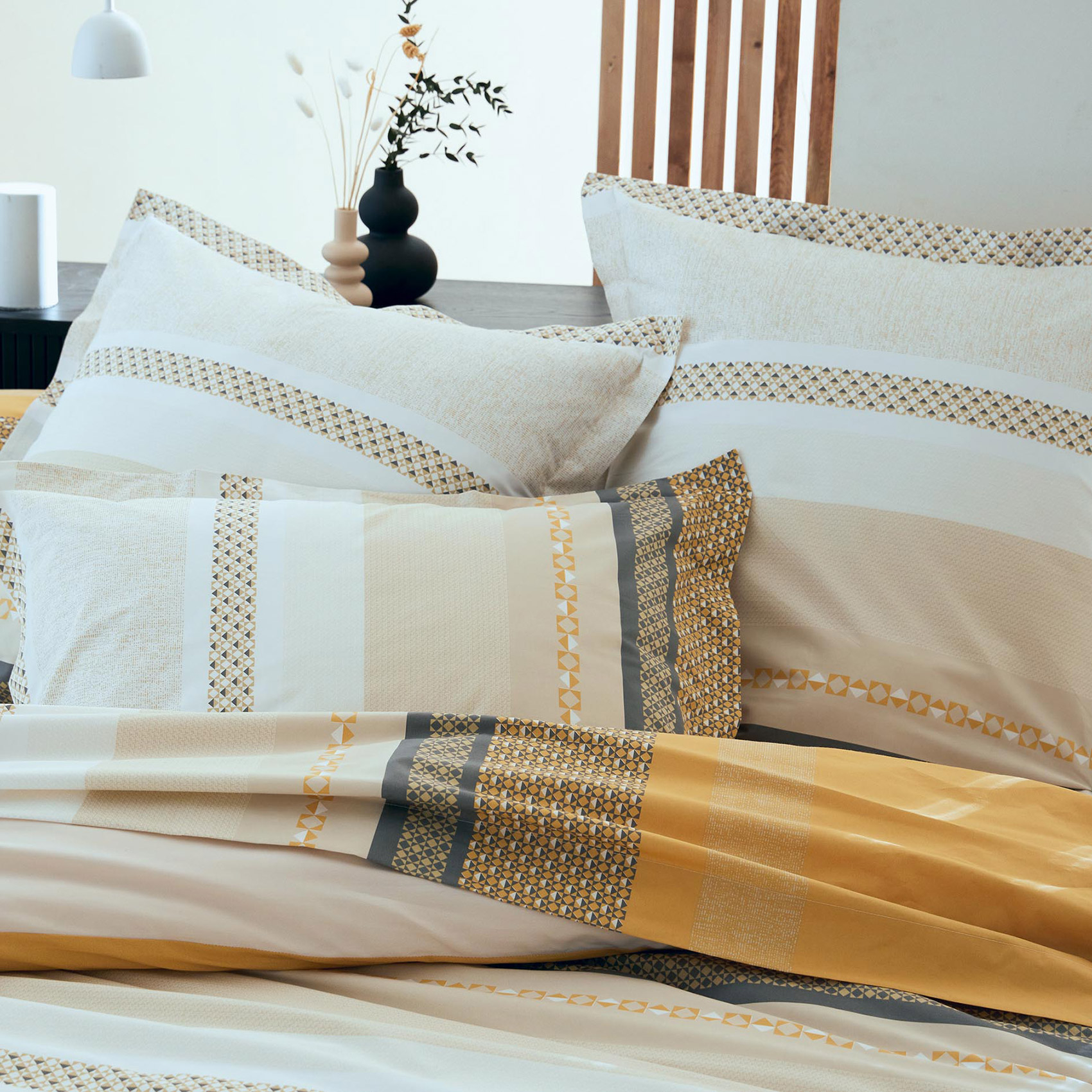 Parure de couette en percale de coton au style ethnique chic — vue 3
