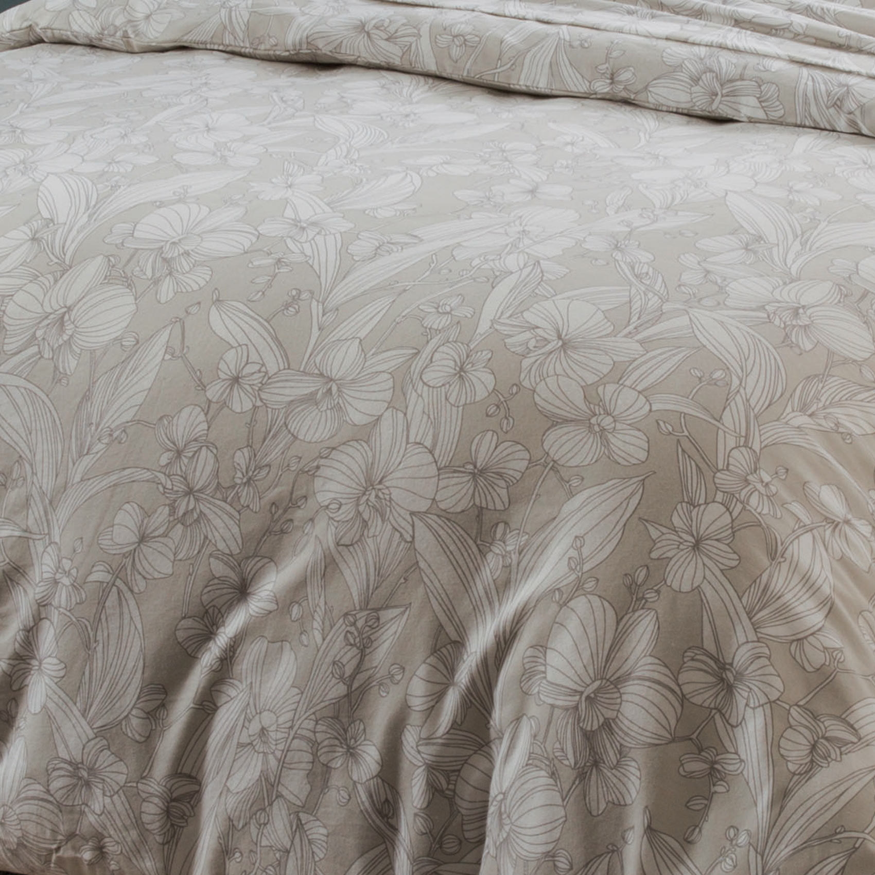 Parure de lit en flanelle esprit fleuri — vue 4