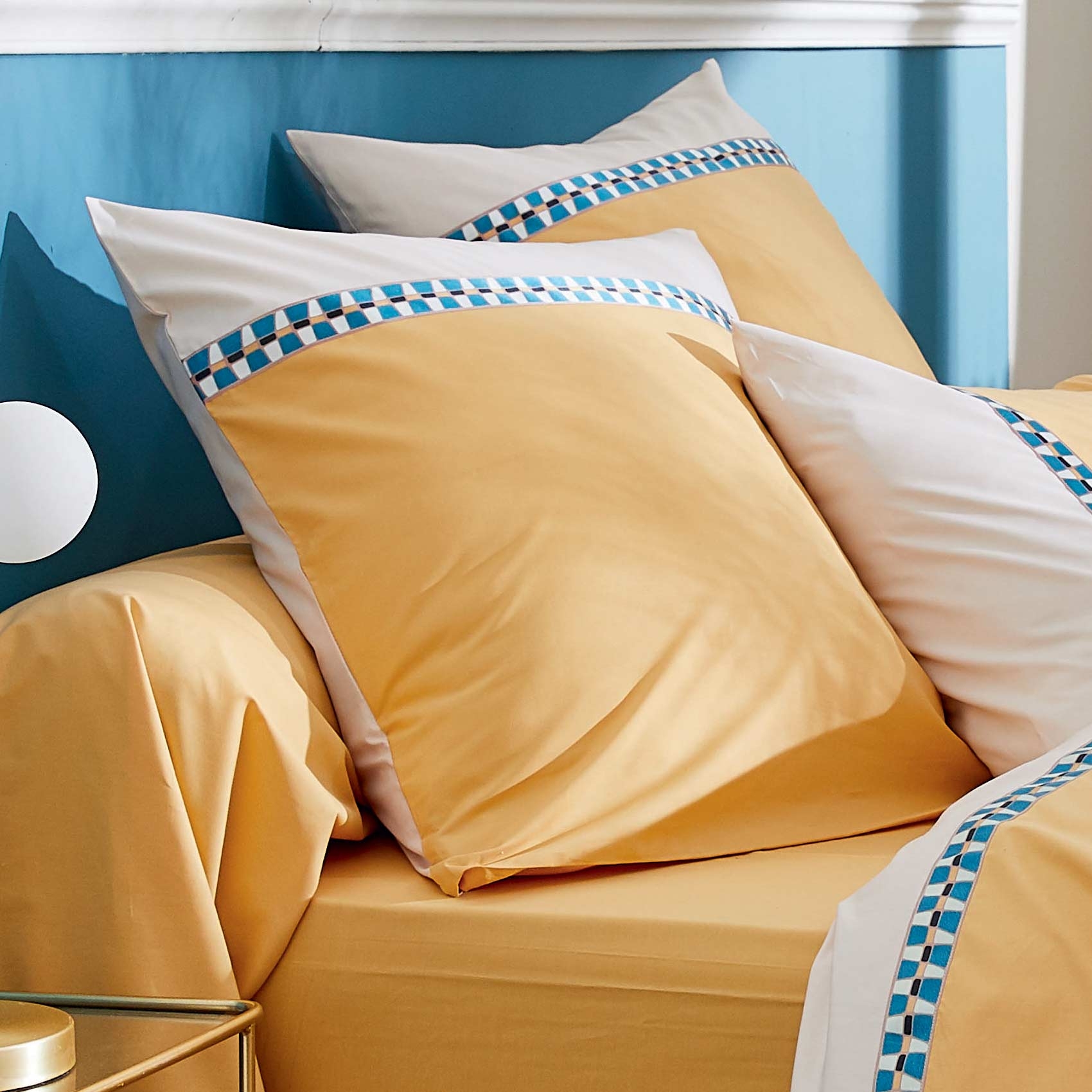 Taie d'oreiller percale avec galon — vue 5