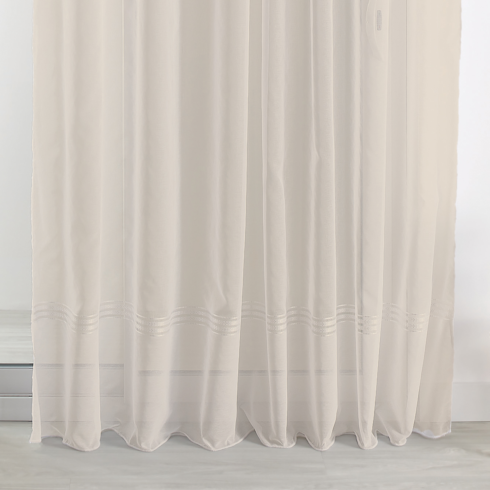 Voilage base tissée finition galon fronceur — vue 4