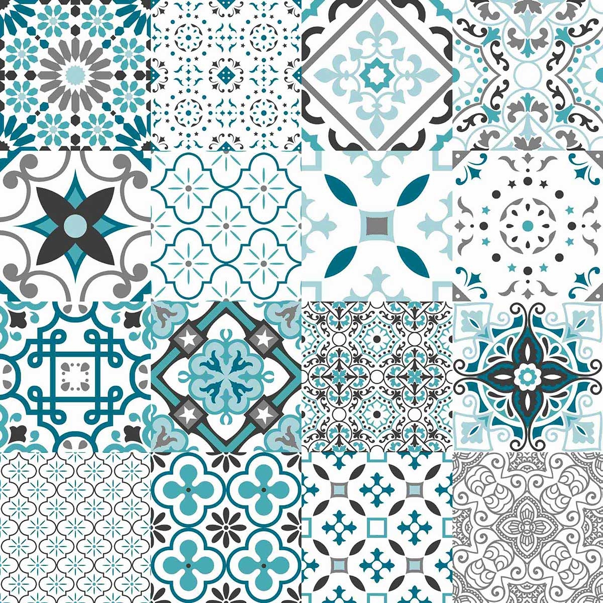 Sous Nappe Imprimée patchwork géométrique — vue 3