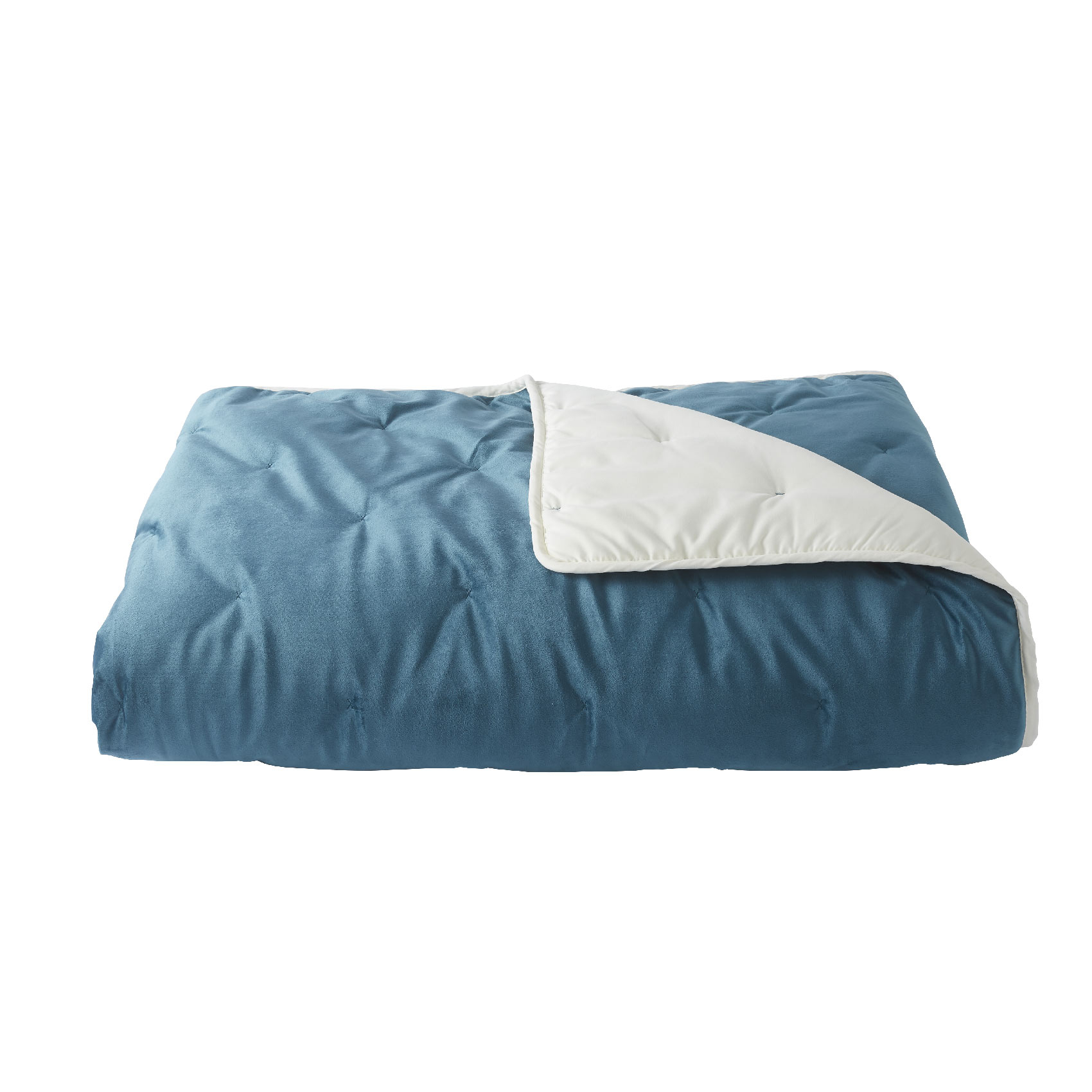 Jeté de lit réversible en velours et microfibre — vue 5