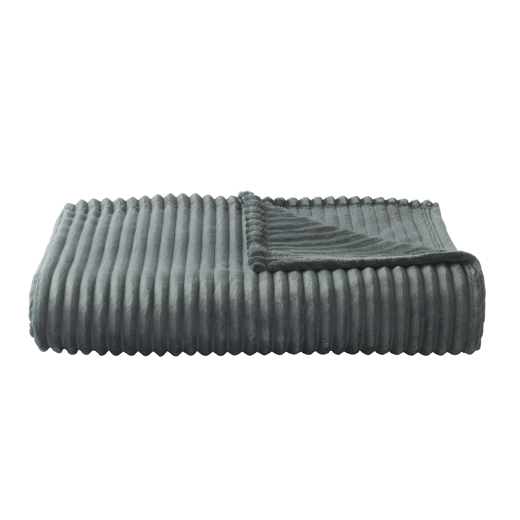 Plaid polaire à effet côtelé en 3D — vue 5