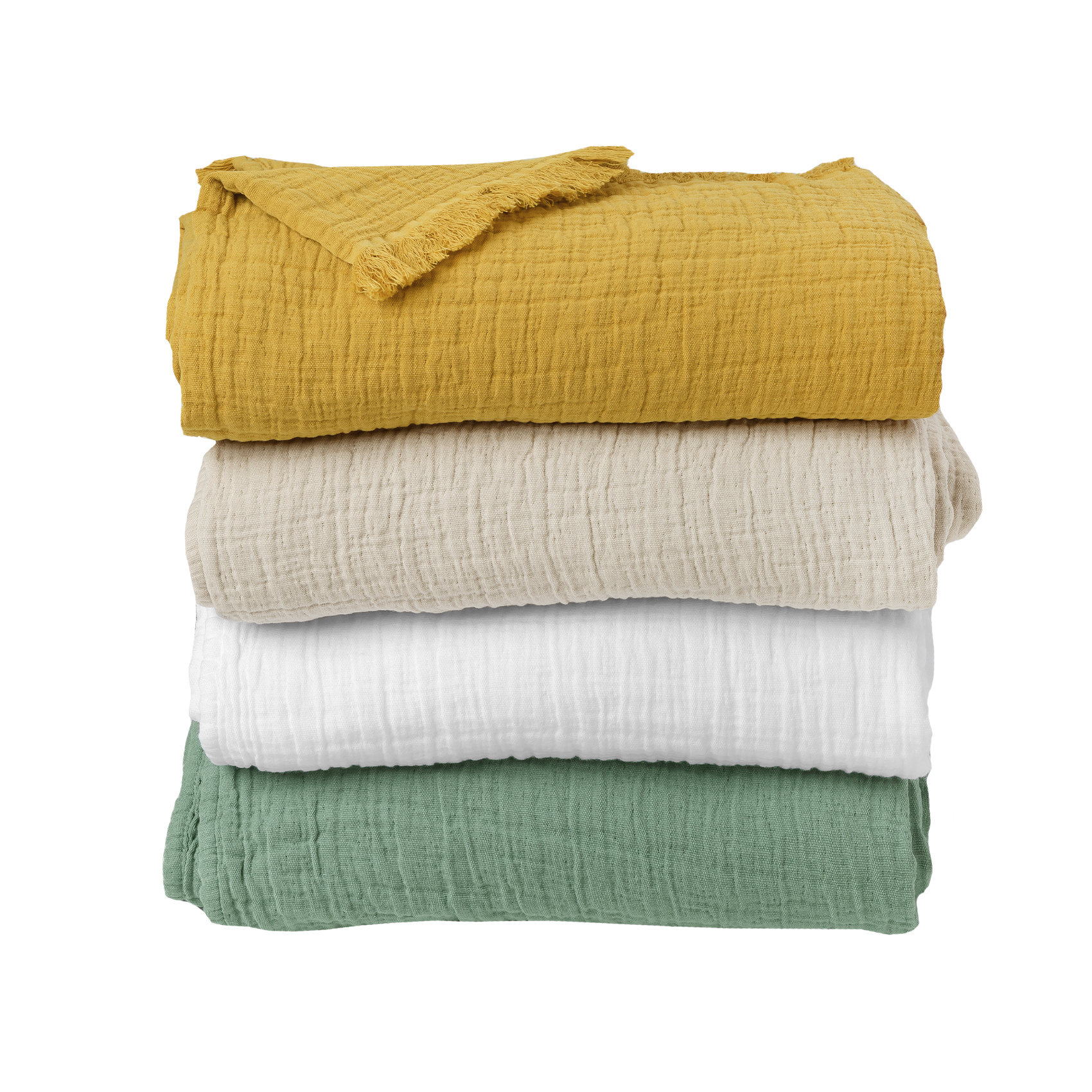 Plaid gaze de coton matelassé — vue 3