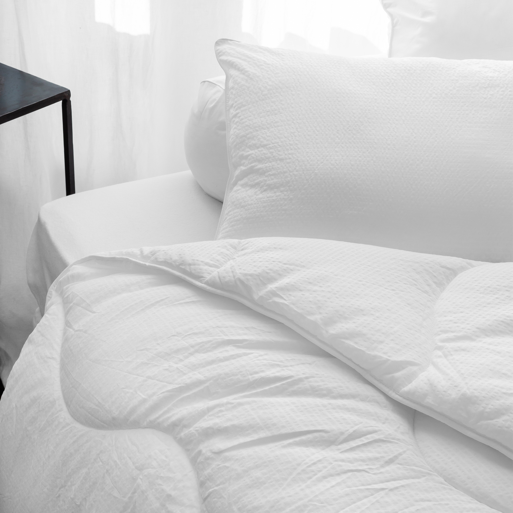 Couette hiver avec microduvet aspect gaufré 450 gr — vue 3