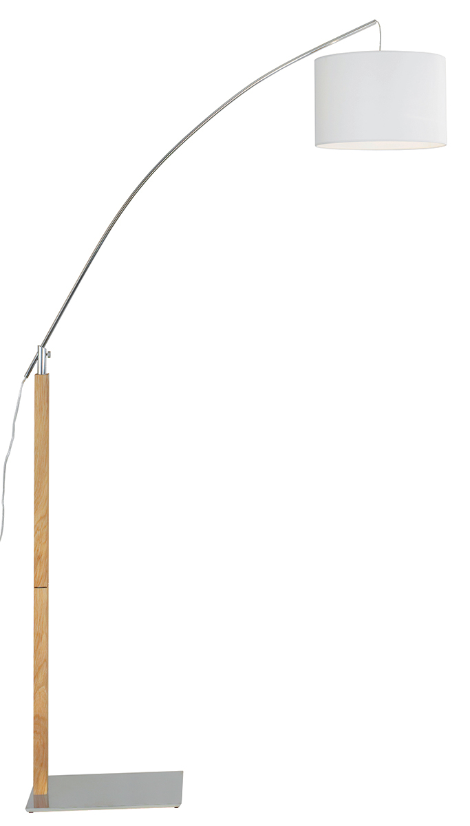 Lampadaire avec Bras Chromé — vue 3