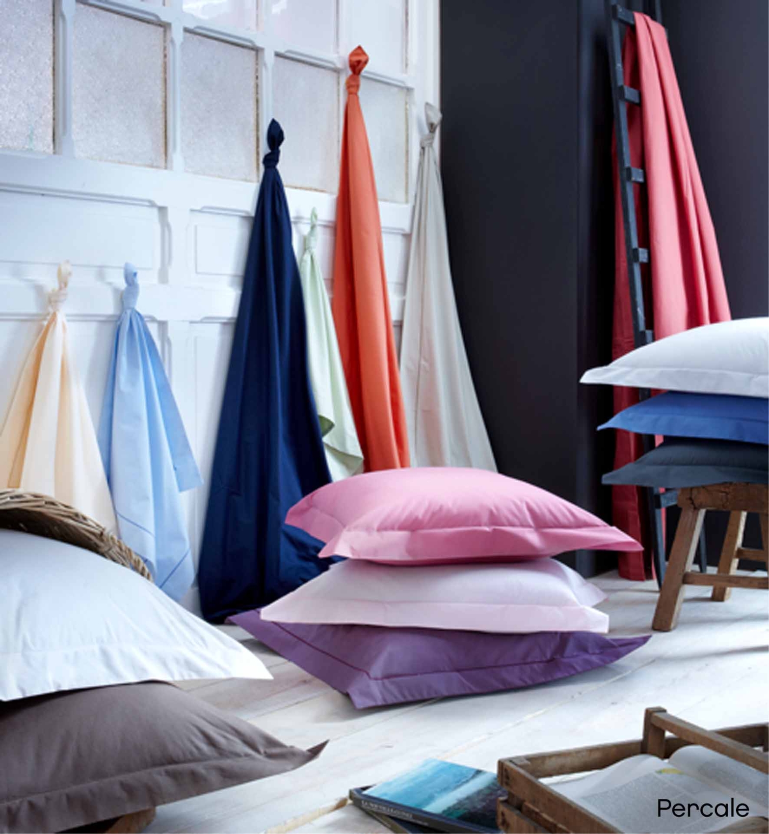 Housse de couette percale 240 x 220 cm unie — vue 3