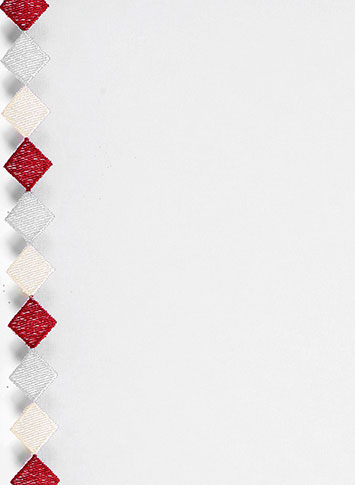 Paire de Petits rideaux Brodés aux Bordures Fantaisies — vue 3