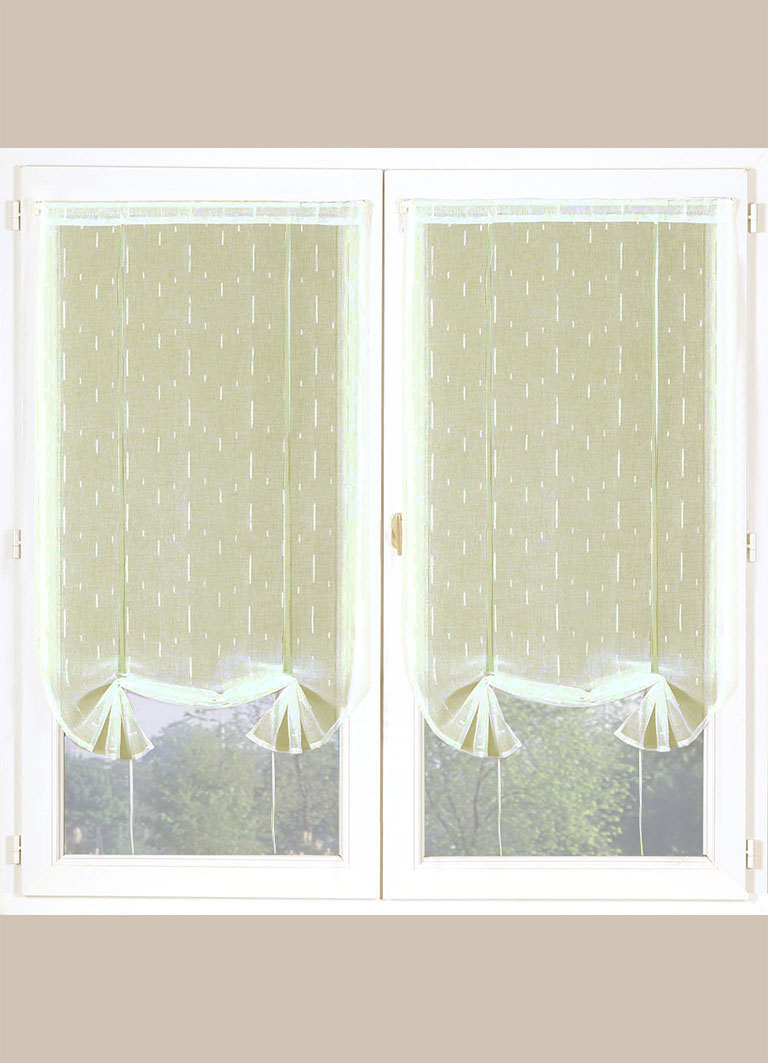 Paire de Stores Relevables en Etamine