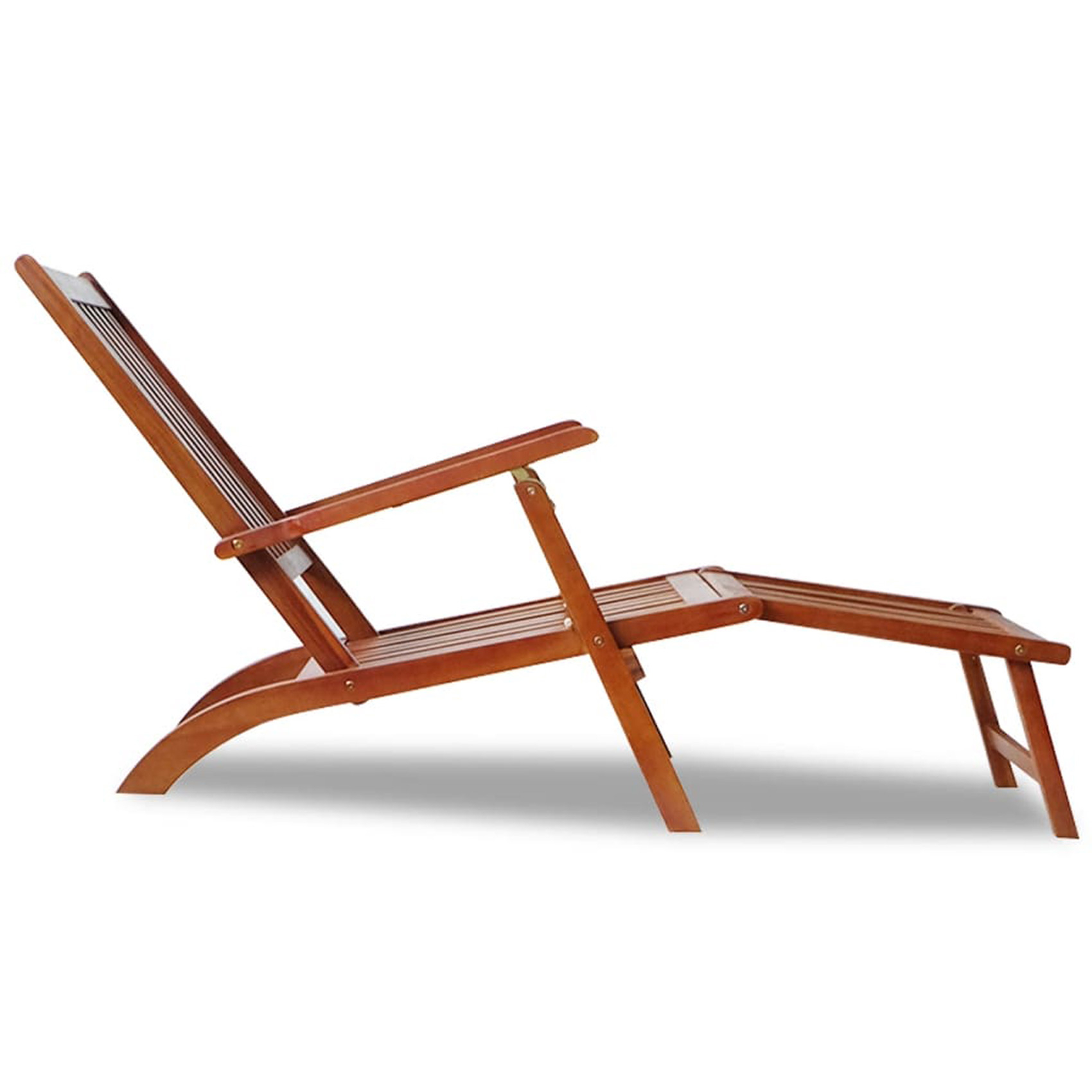 Chaise longue en bois d'acacia — vue 4