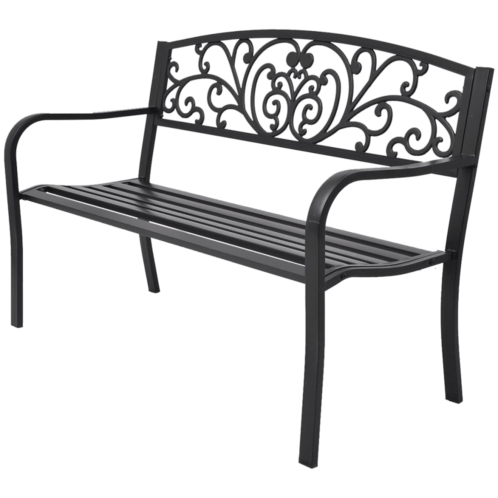 Banc de jardin en fonte — vue 3