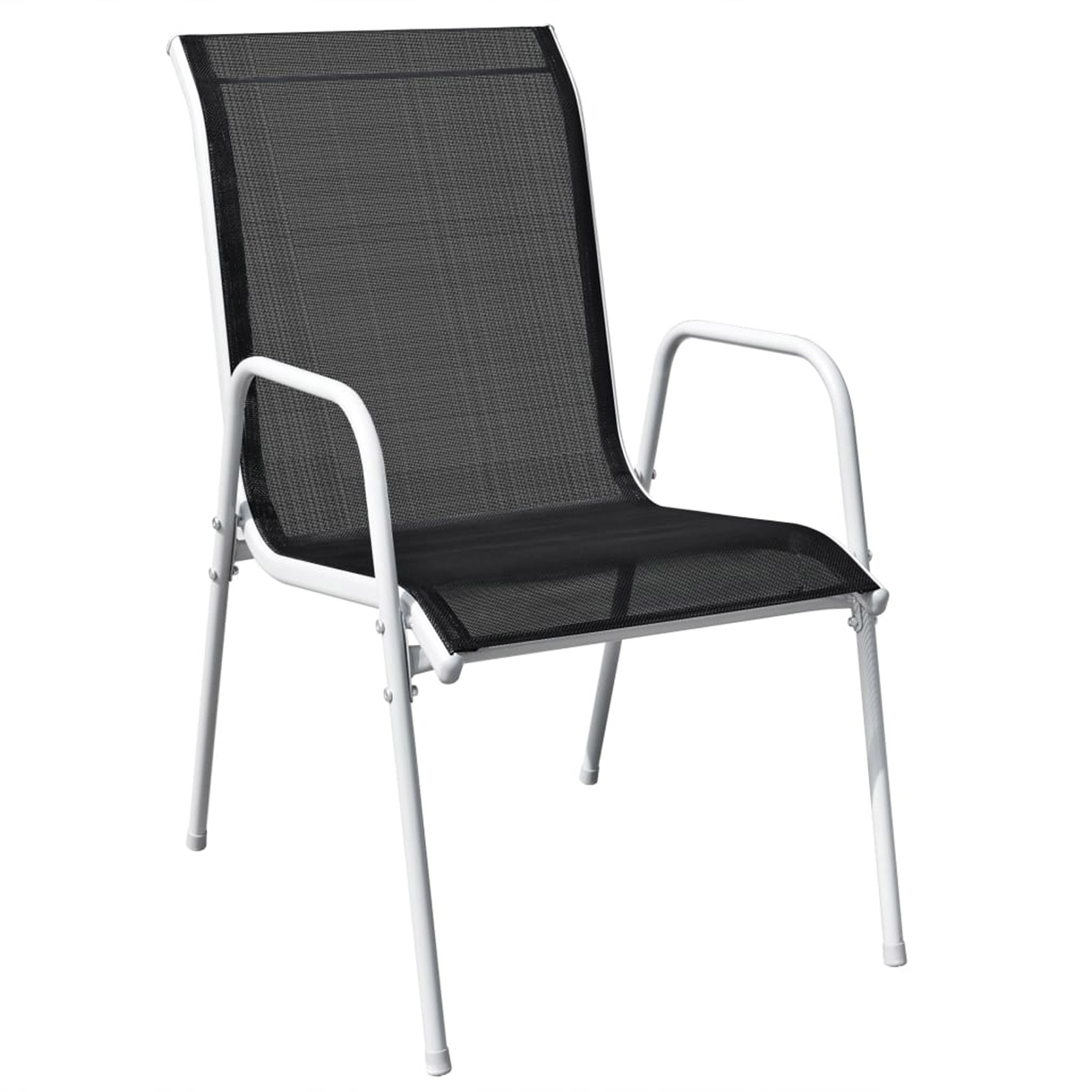 Lot de 6 chaises de jardin empilables — vue 3