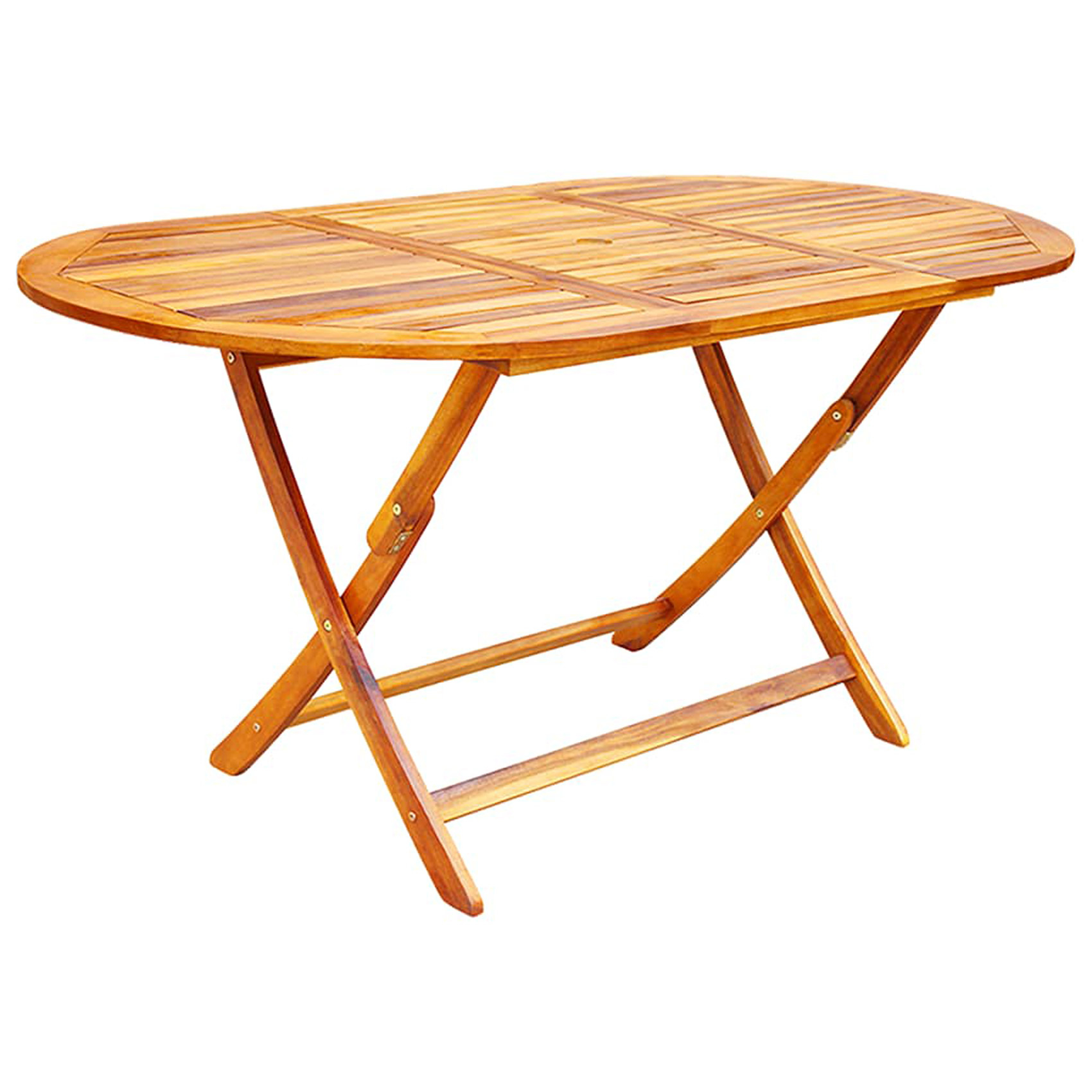 Ensemble de jardin pliable en acacia 9 pièces — vue 3