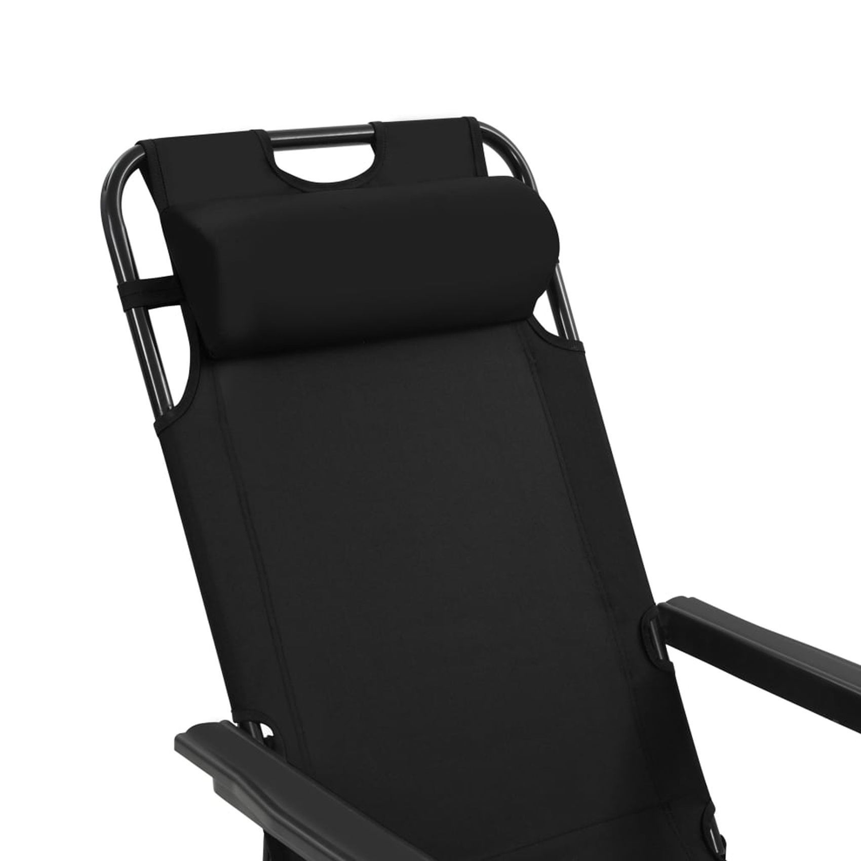 Set de 2 chaises longues pliables avec repose pied — vue 5