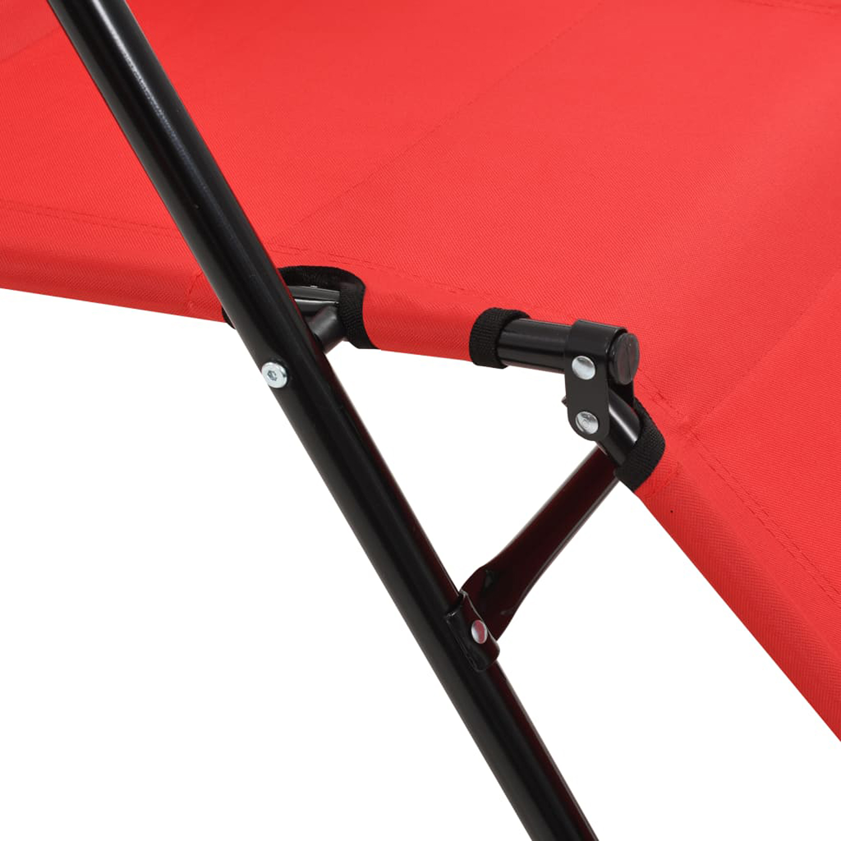 Set de 2 chaises longues pliables avec repose pied — vue 5