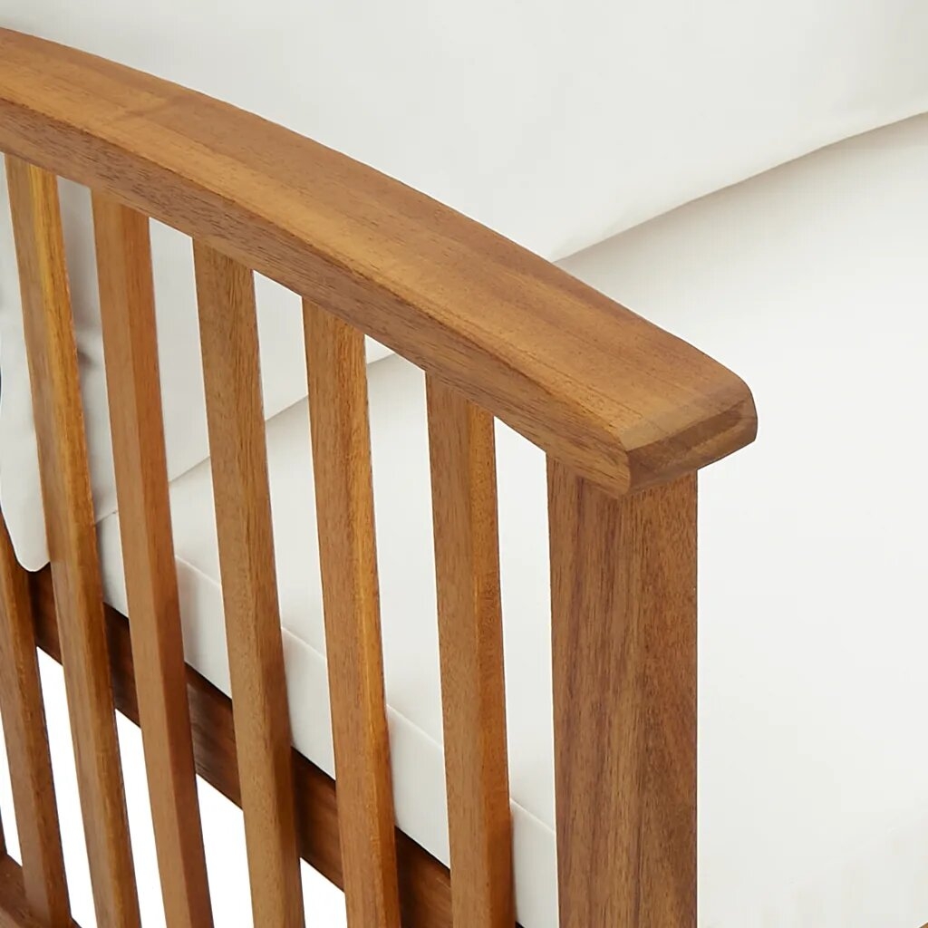 Banc en acacia avec coussins — vue 6