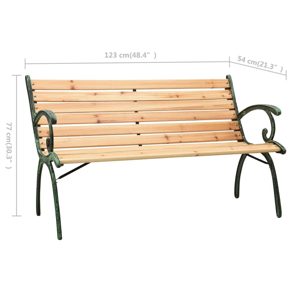 Banc en fonte et bois — vue 6